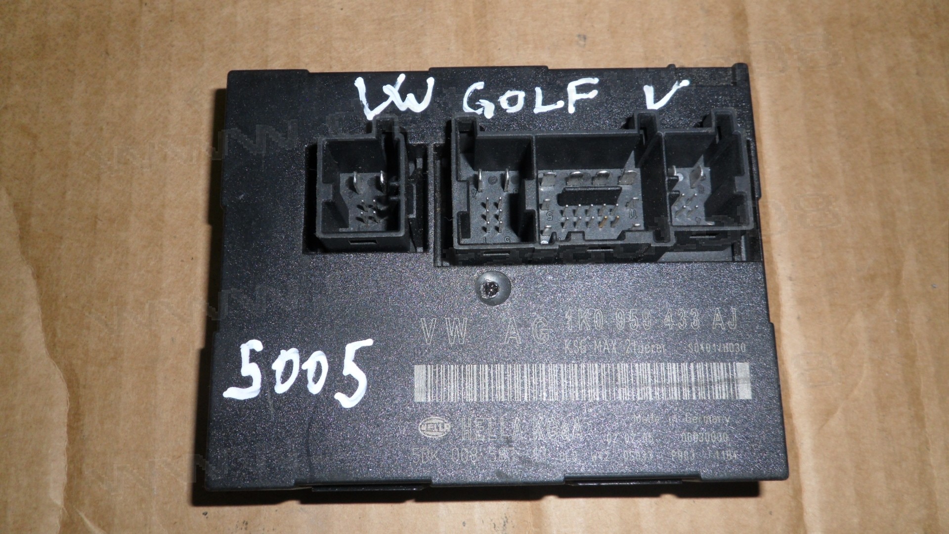 Комфорт контрол модул за VW Golf V, 1K0 959 433 AJ, 1K0959433AJ, 5DK 008 583-13, 5DK00858313