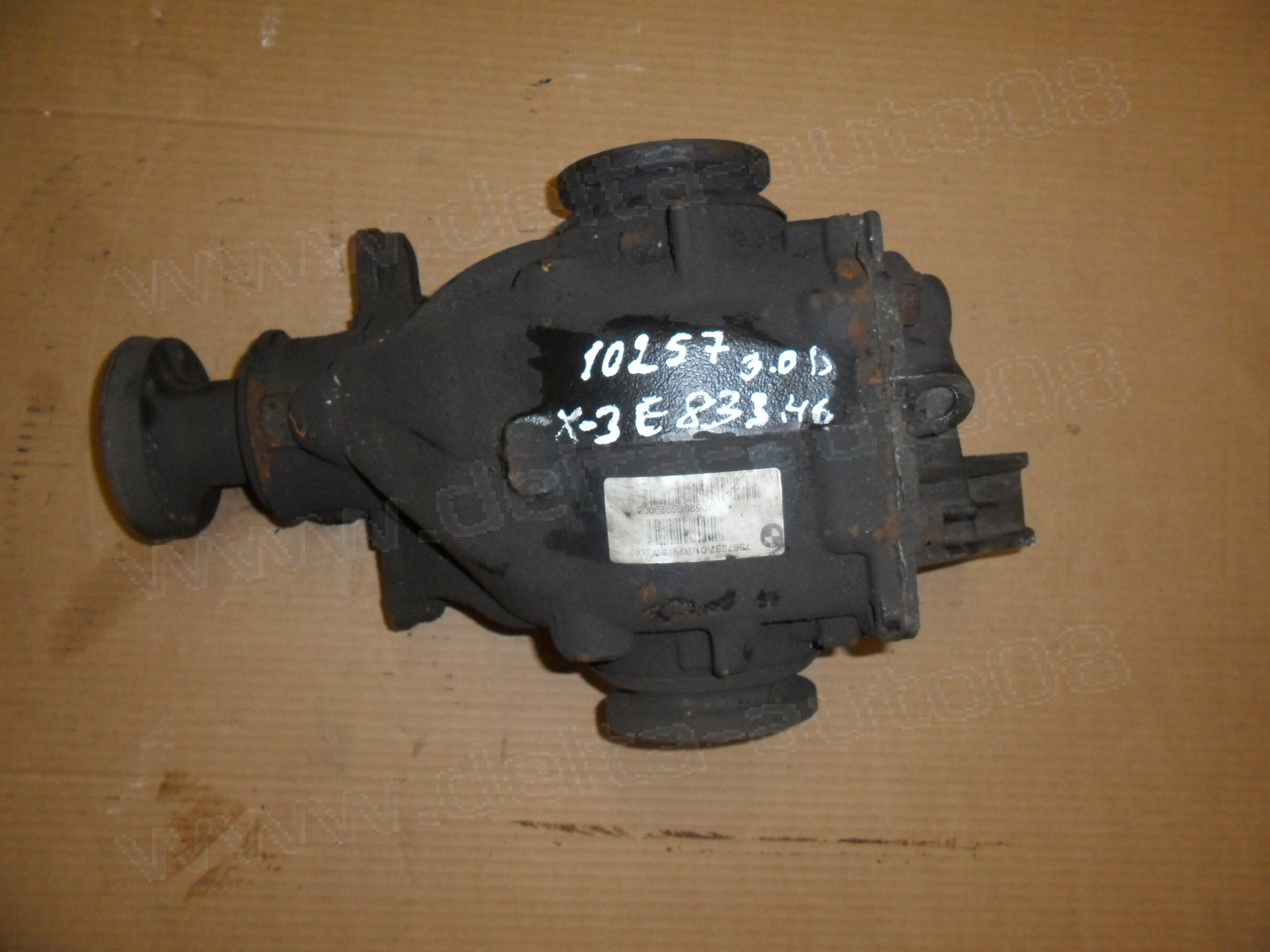 Заден диференциал, BMW X3 E83, 3.0 D, 218 к.с., 2004-2011г., 7567987-01, 756798701, 3.46 
