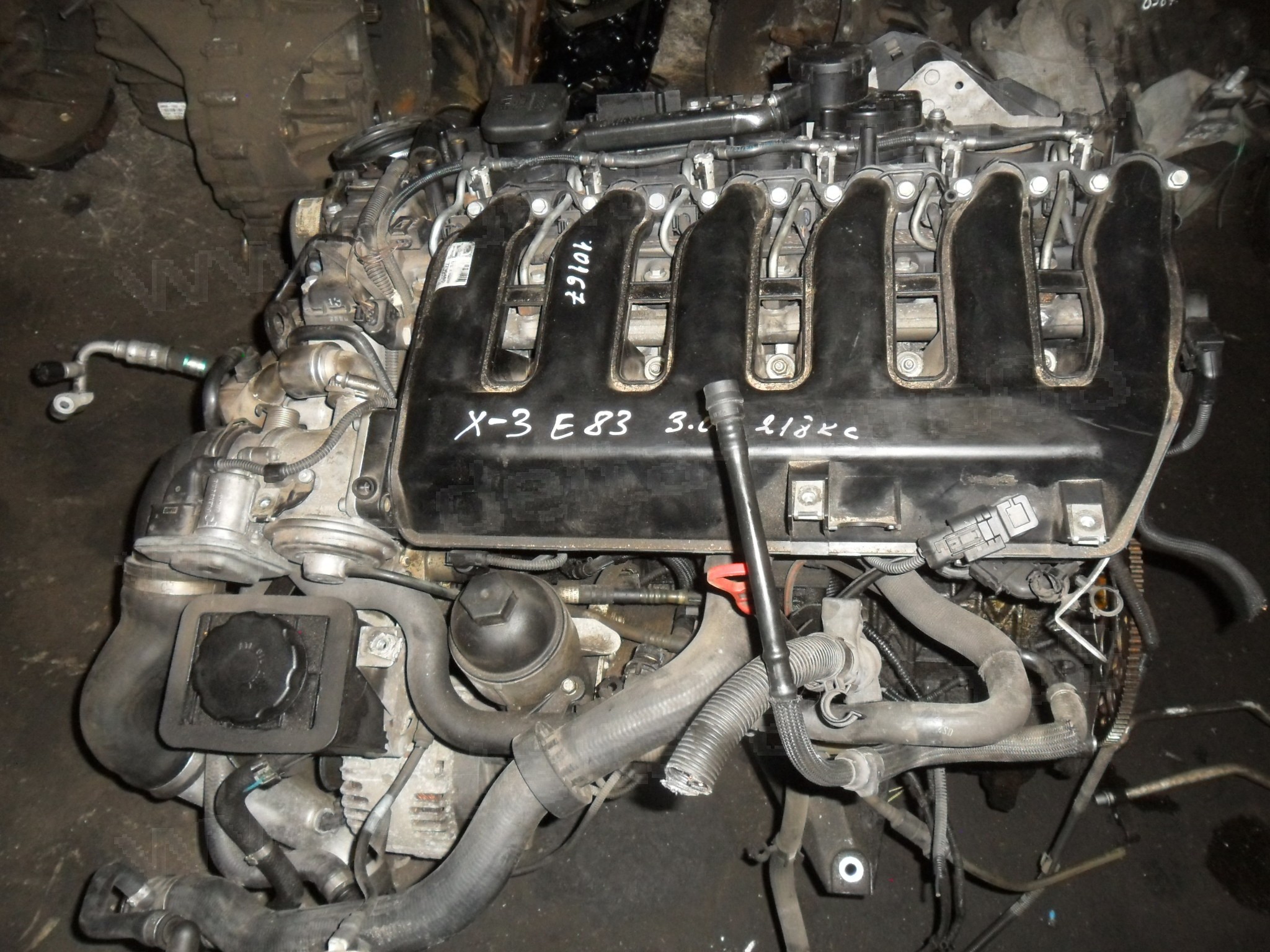 Двигател за BMW X3 E83, 3.0 D, 218 к.с., 2005-2010г., 30 6D 3, 306D3. Цена по договаряне.