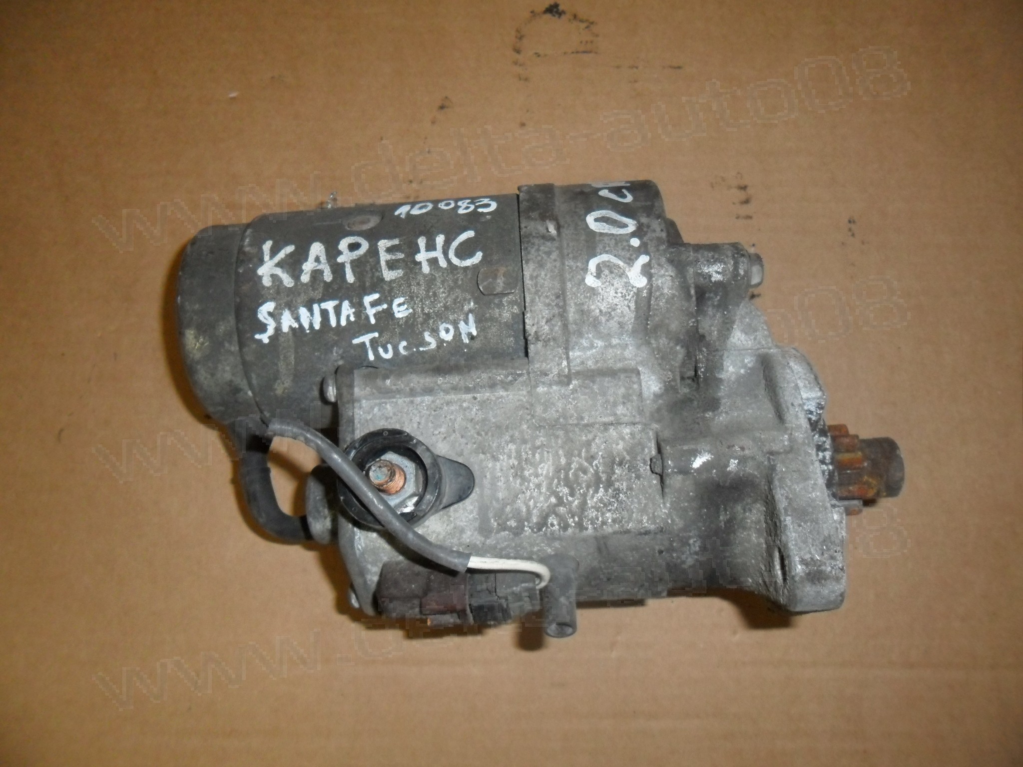 Стартер, Kia Carens, Sportage, Hyundai Tocson, Santa Fe, 2.0, 2.2 CRDI, 2002-2012г., 36100-27010, 3610027010, 03101-3190, 031013190