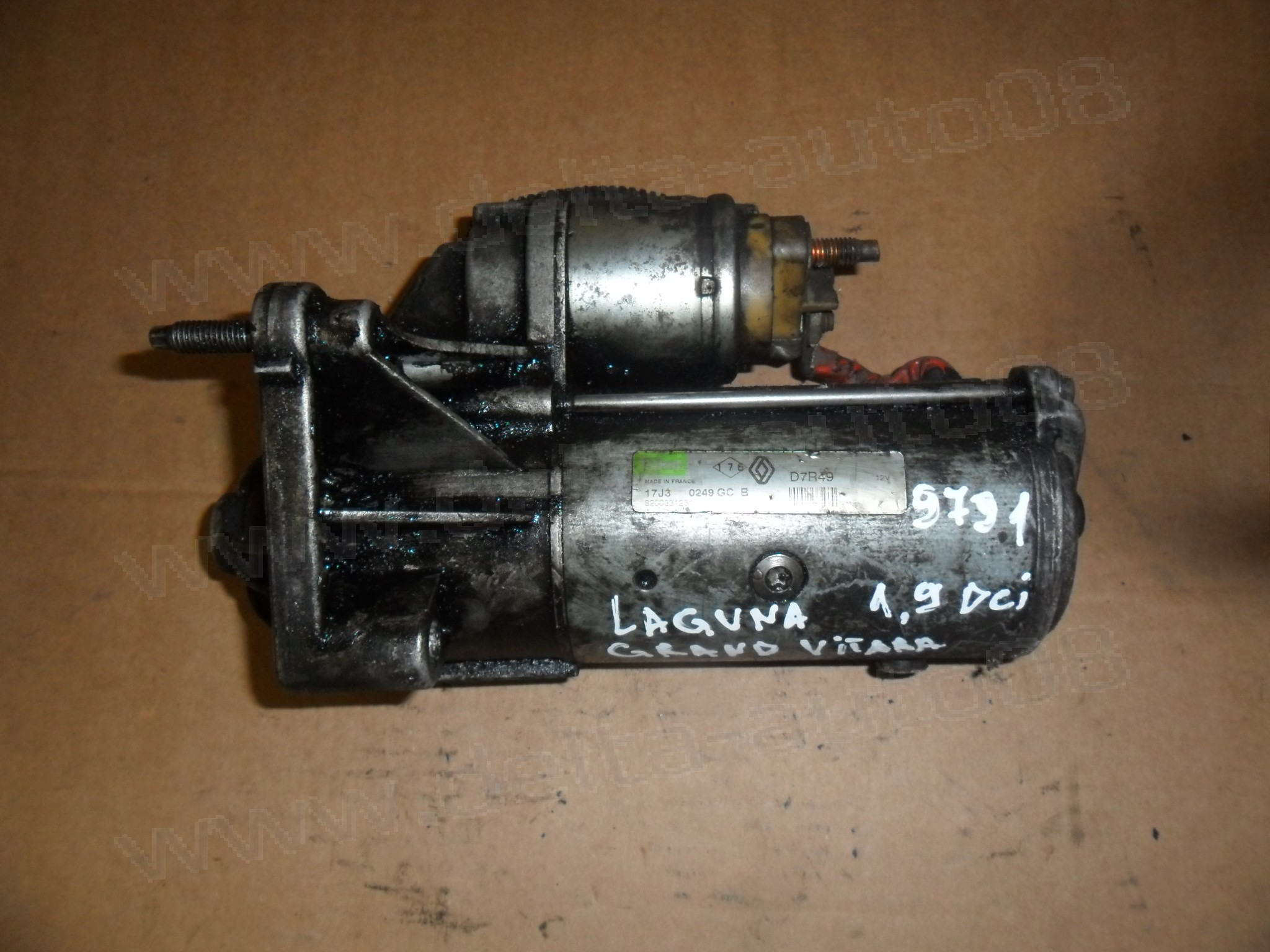 Стартер за Renault Laguna, Scenic, Suzuki Grand Vitara, 1.9 DCI, 2001-2007г., 8200331251 