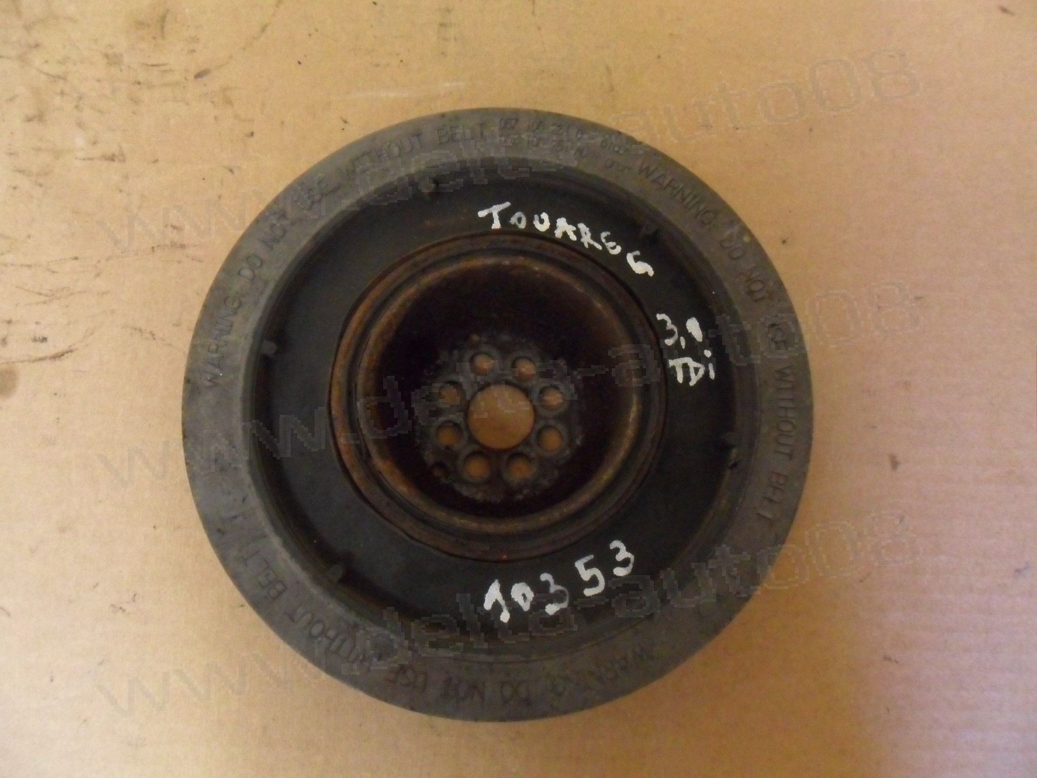Демпферна шайба колянов вал, VW Touareg Audi Q7, 3.0 TDI, 2003-2013г., 057 105 251 D, 057105251D, 059 105 251 AD, 059105251AD