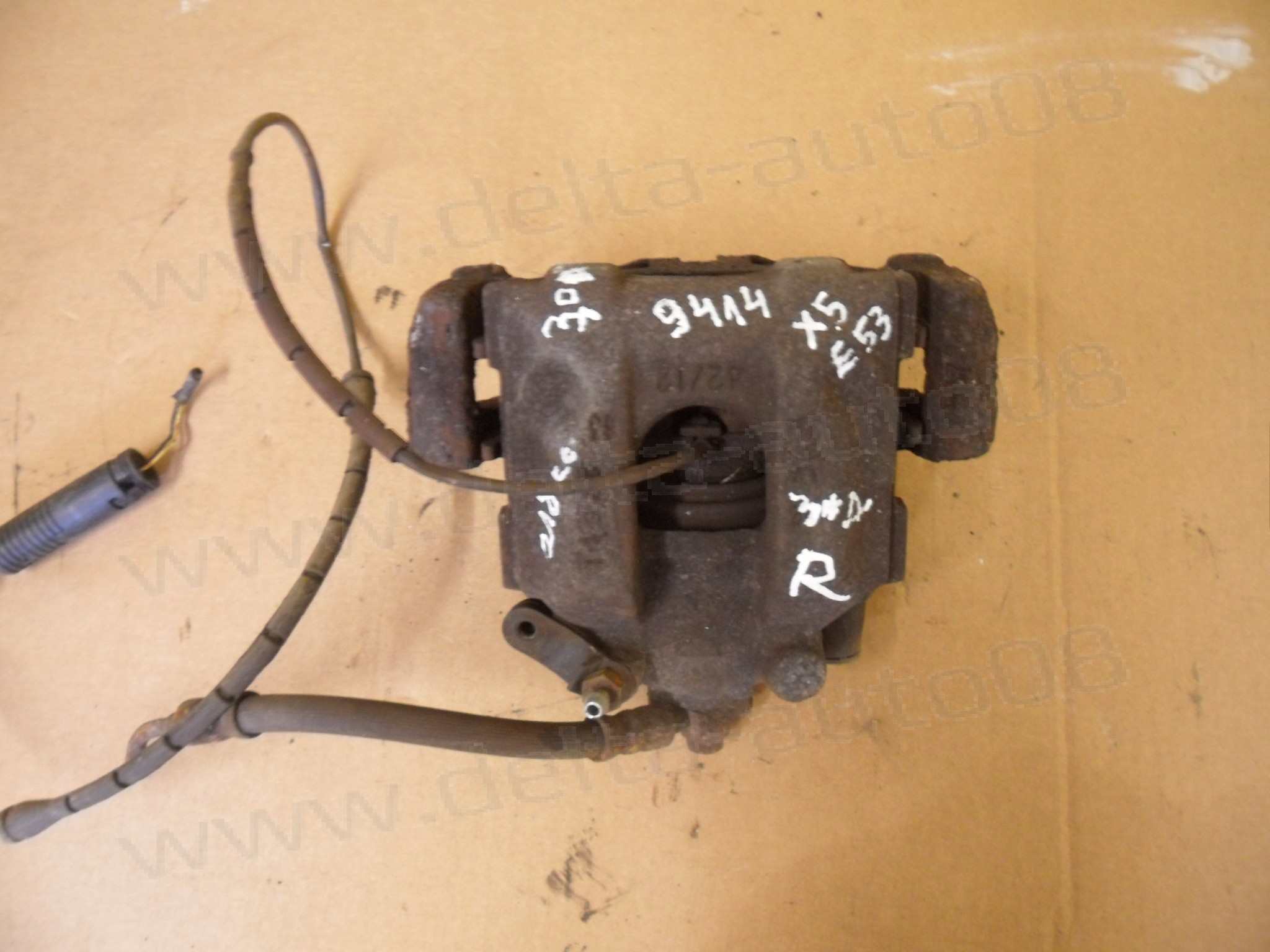Заден спирачен апарат, десен за BMW X5, E53, 3.0 D, 218к.с., 2004-2006г., фейслифт