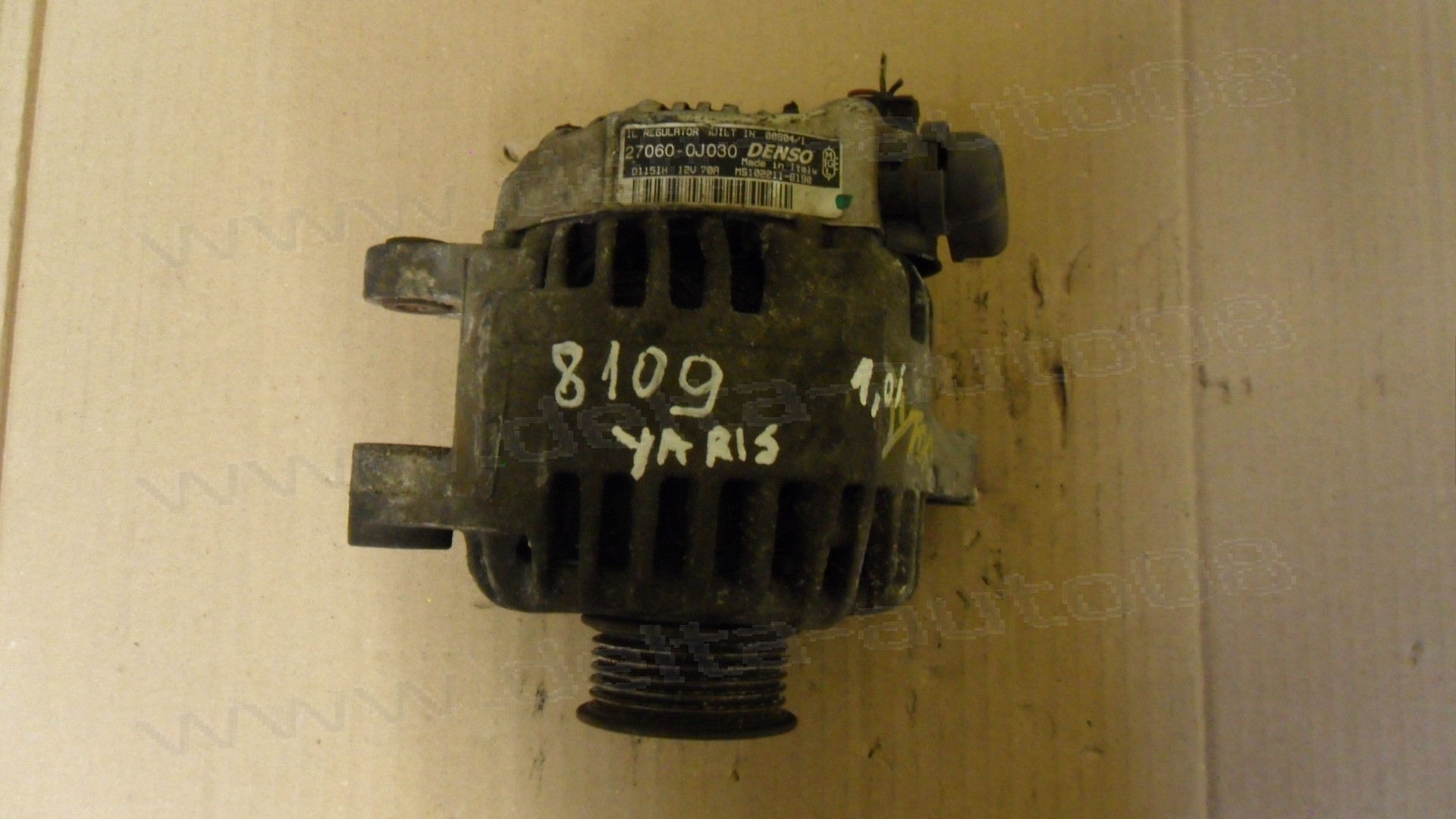 Генератор за Алтернатор, Toyota Yaris, 1.0 i, 1999-2006г., 27060-0J030, 270600J030