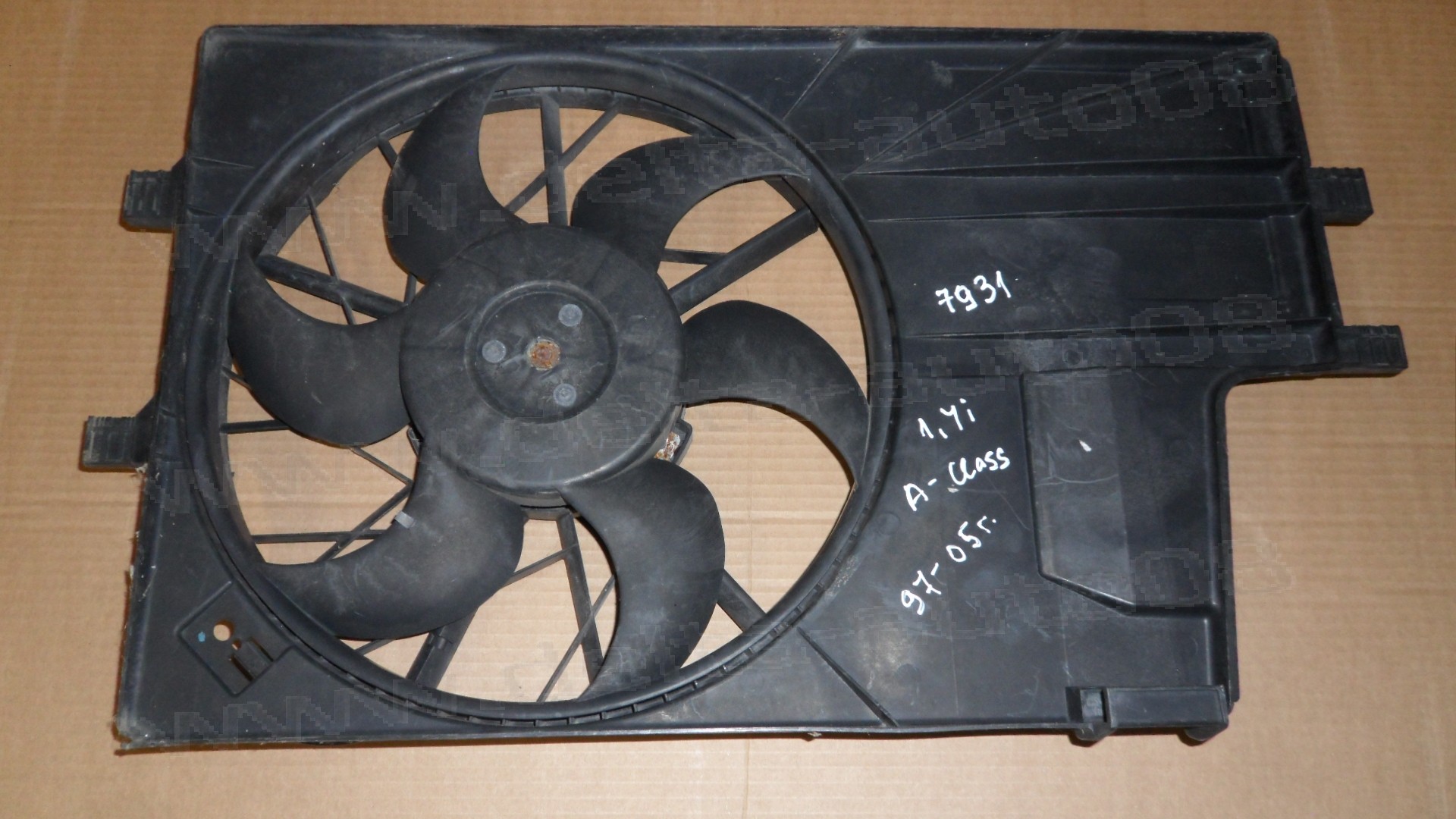Перка охлаждане за Mercedes A-Class, W168, 1.4 i, 1997-2004г., A 168 505 01 55, A1685050155, 1685000193, 168 500 01 93, 0 130 303 832, 0130303832