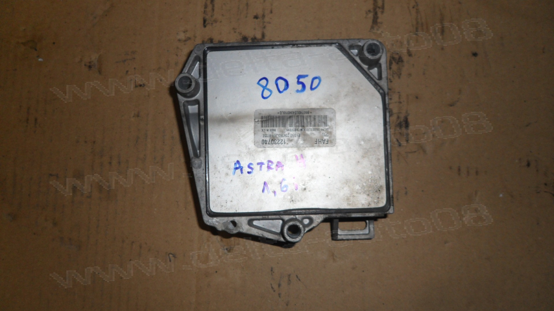 Компютър двигател за Opel Astra H, 1.6 i, 2004-2014г., 12230740, FAHF, D04004 