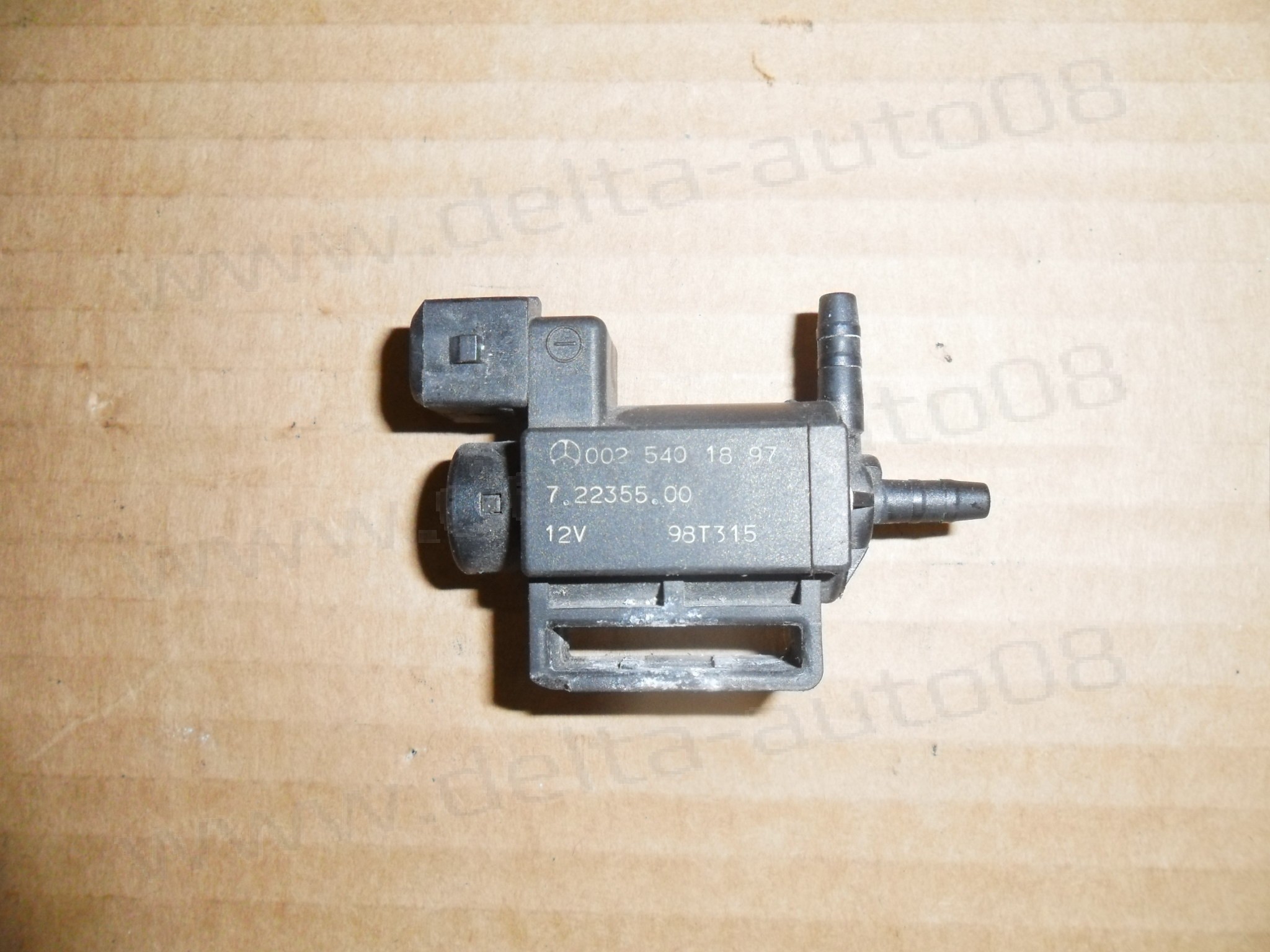 Вакуум клапан за Mercedes C-Class, E- Class, S-Class, ML, CL, GL, 7.22355.00, 72235500, 002 540 18 97, 0025401897 
