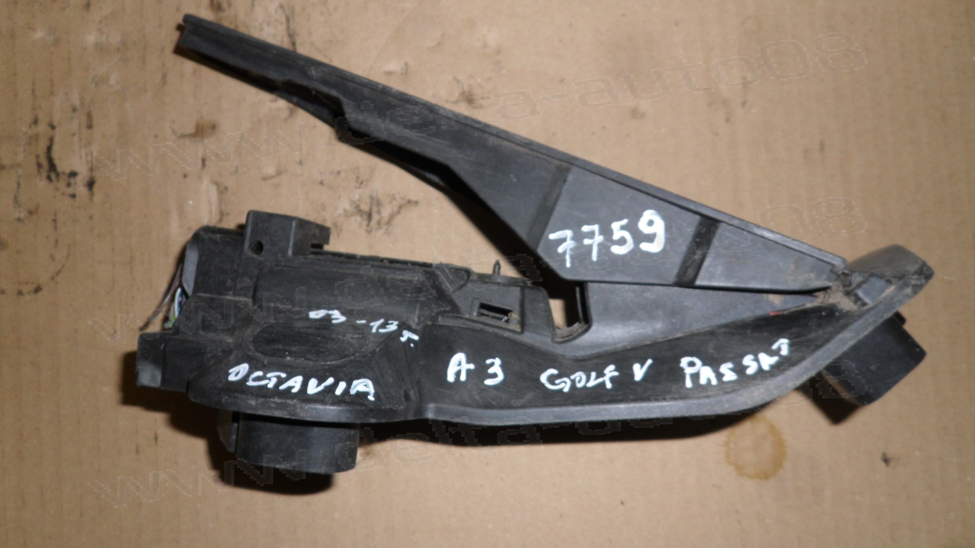 Потенциометър газ, Skoda Octavia, VW Golf V, Passat B6, Audi A3, Seat Leon, 2003-2013г., 743905-00, 74390500, 6PV008745-00, 6PV00874500, 1K2721503_M, 1K2721503M