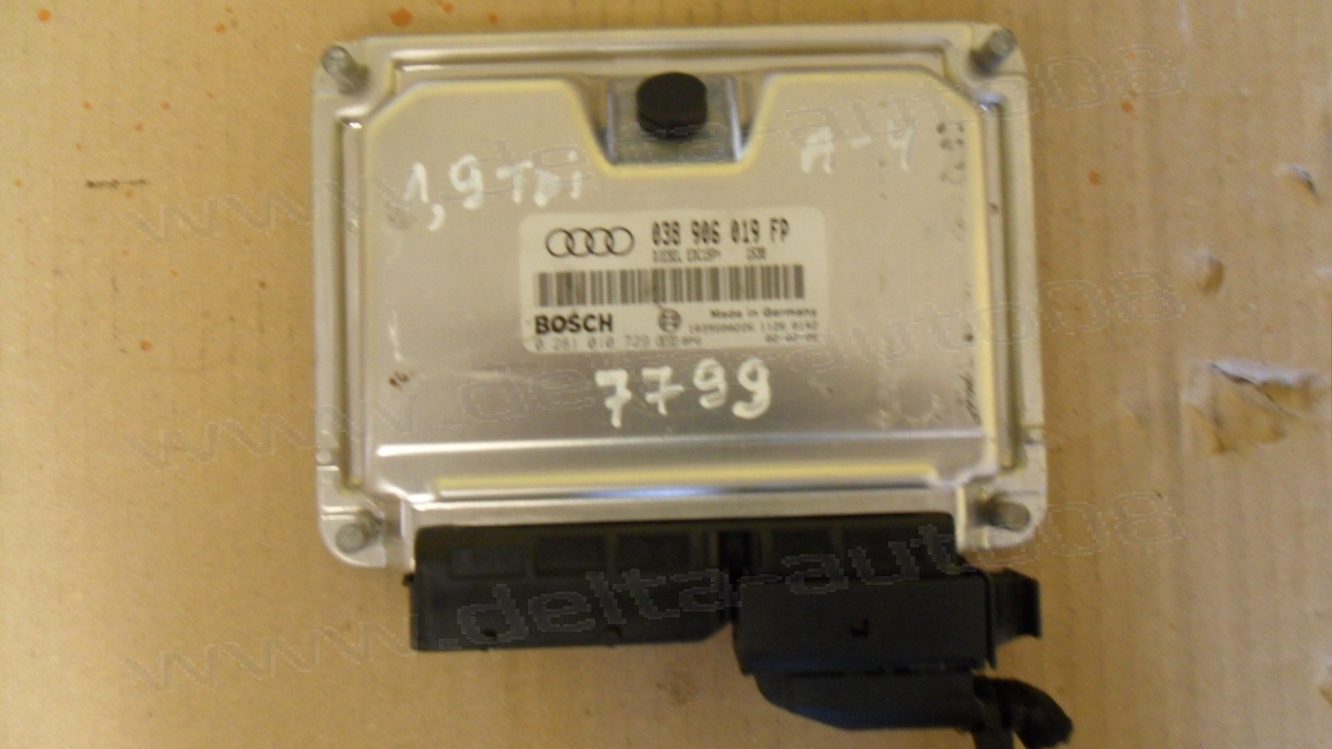 Компютър двигател за Audi A4, 1.9 TDI, 038 906 19 FP, 038906019FP, 0 281 010 729, 0281010729