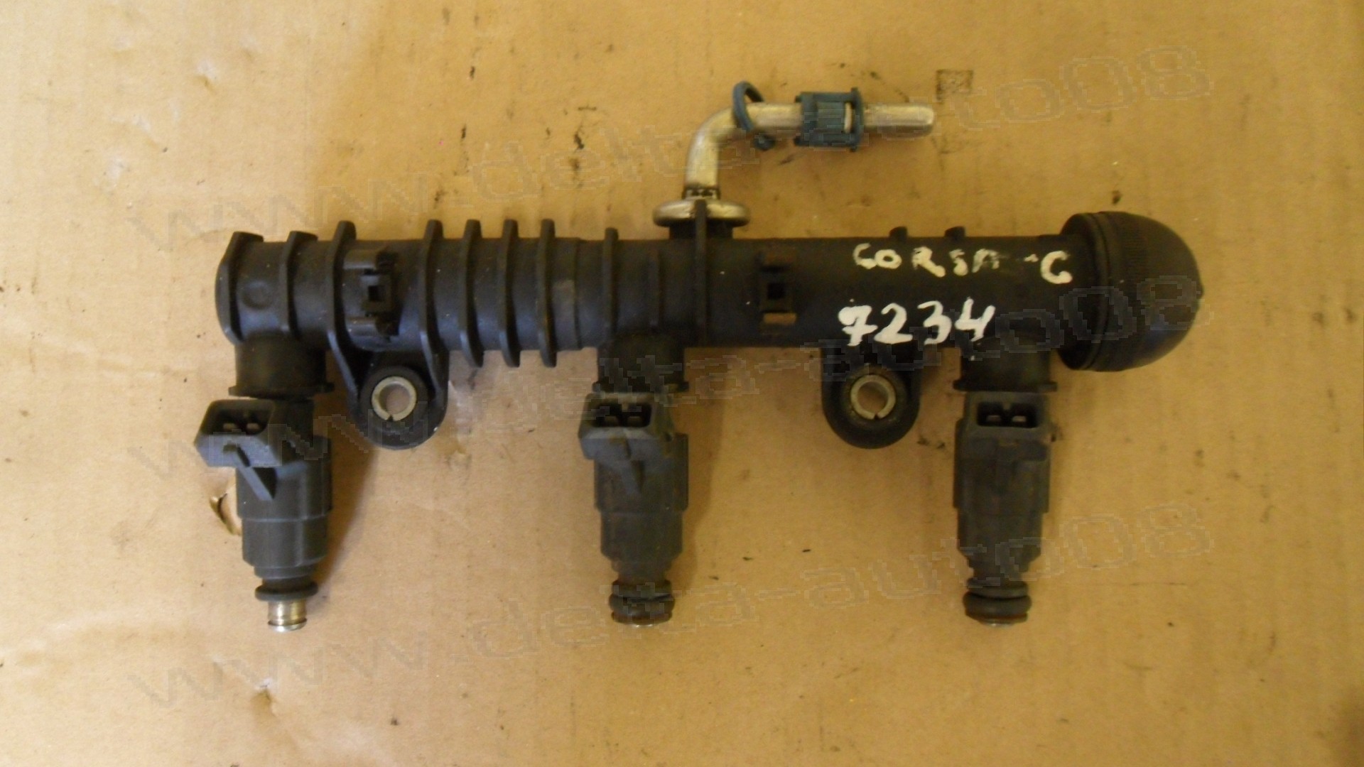 Горивна рейка, дюзи за Opel Corsa C, 1.0i, 2000-2009г., 0 280 151075, 0280151075, 1 928 404 259, 1928404259