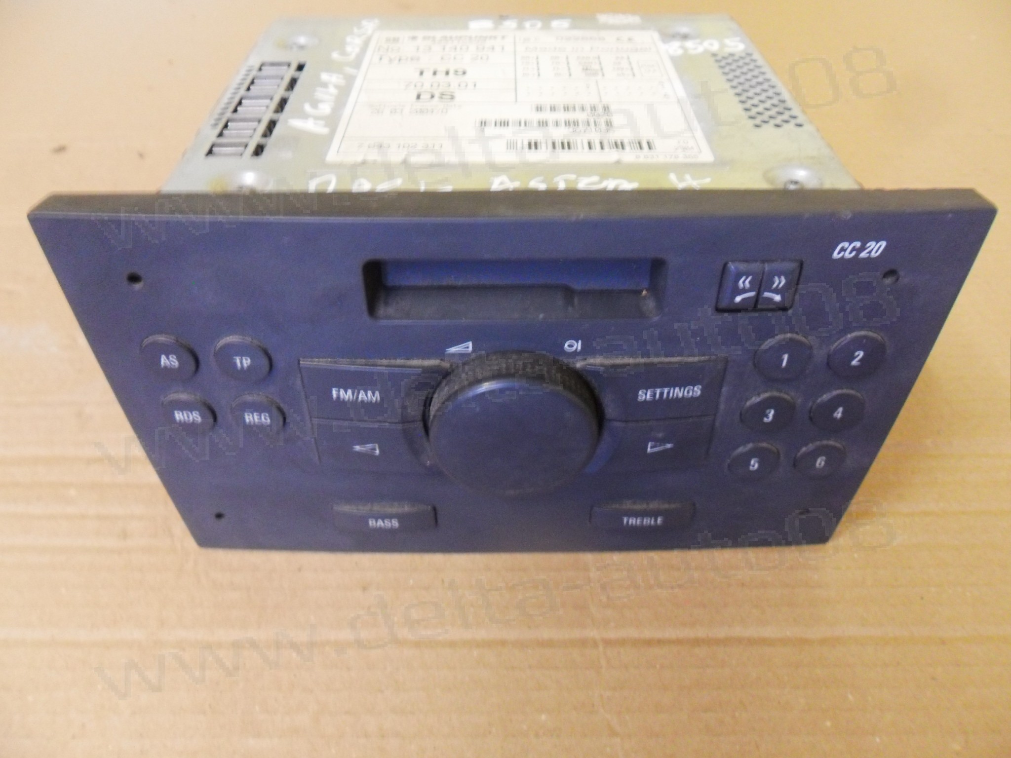 Радио касетофон за Opel Combo C, Astra H, Corsa D, Agila, 13 140 941, 13140941