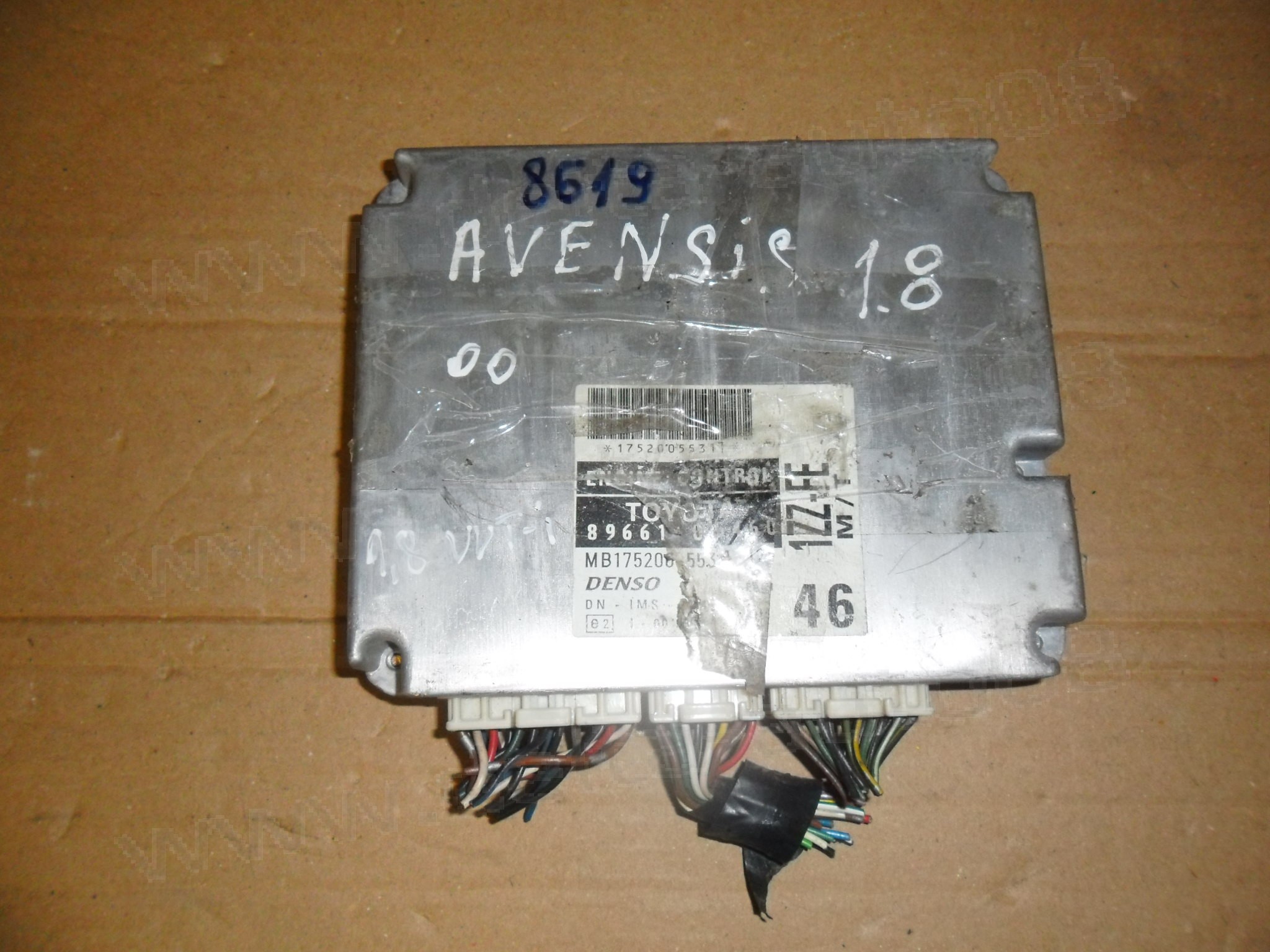 Компютър двигател за Toyota Avensis, 1.8 VVT-i, 1997-2003г., 896661-05460, 8966105460, MB175200-5531, MB1752005531