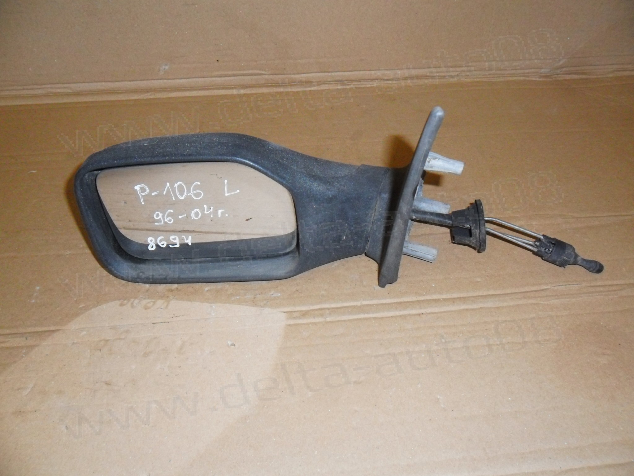 Огледало ляво за Peugeot 106, 1996-2004г., механично 