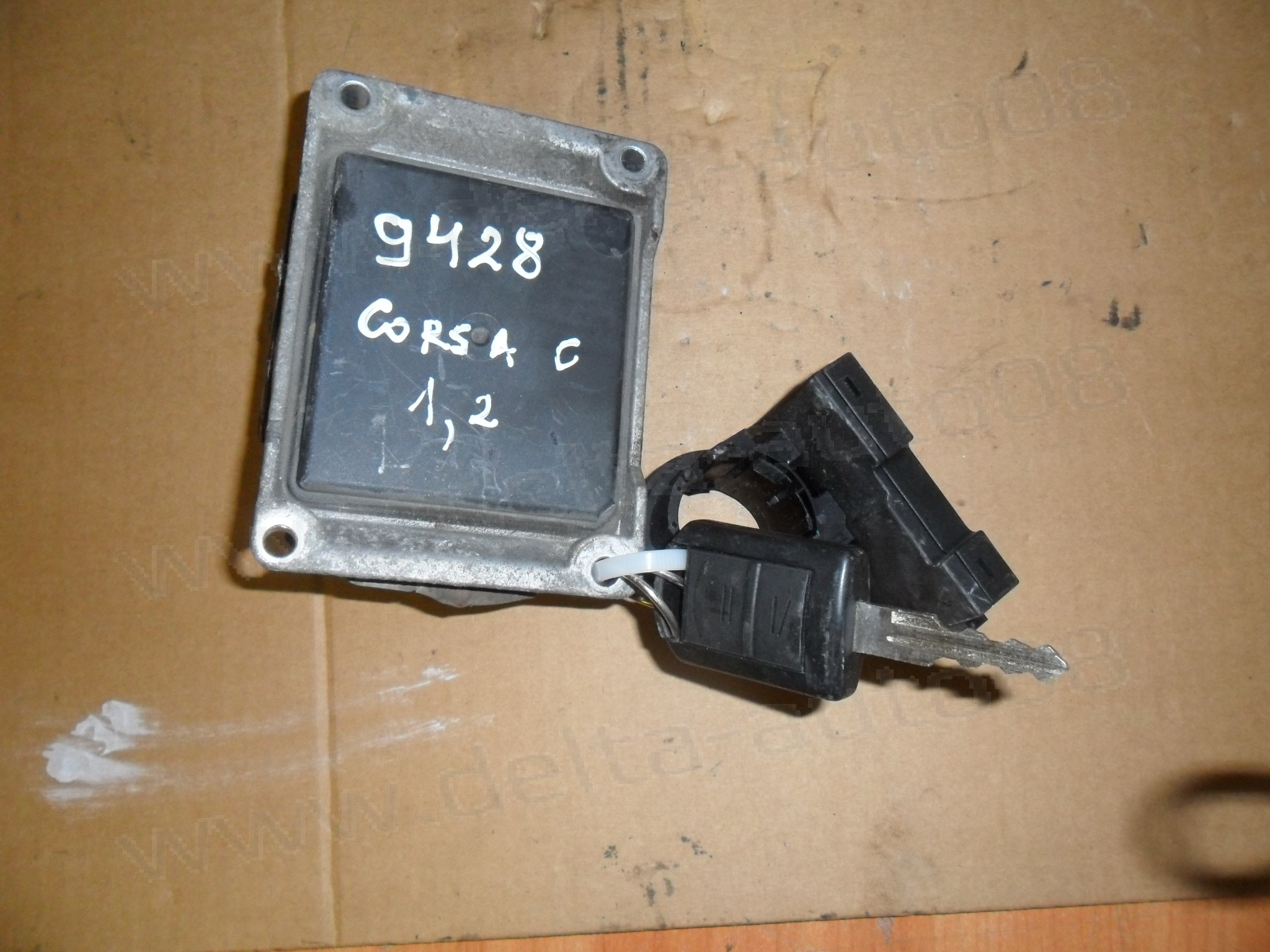 Компютър двигател, ключ, имобилайзер, Opel Corsa C, 1.2, 2000-2009г., 0 261 207 423, 0261207423, 24 443 796, 24443796, 26SA8096, 24 445 098