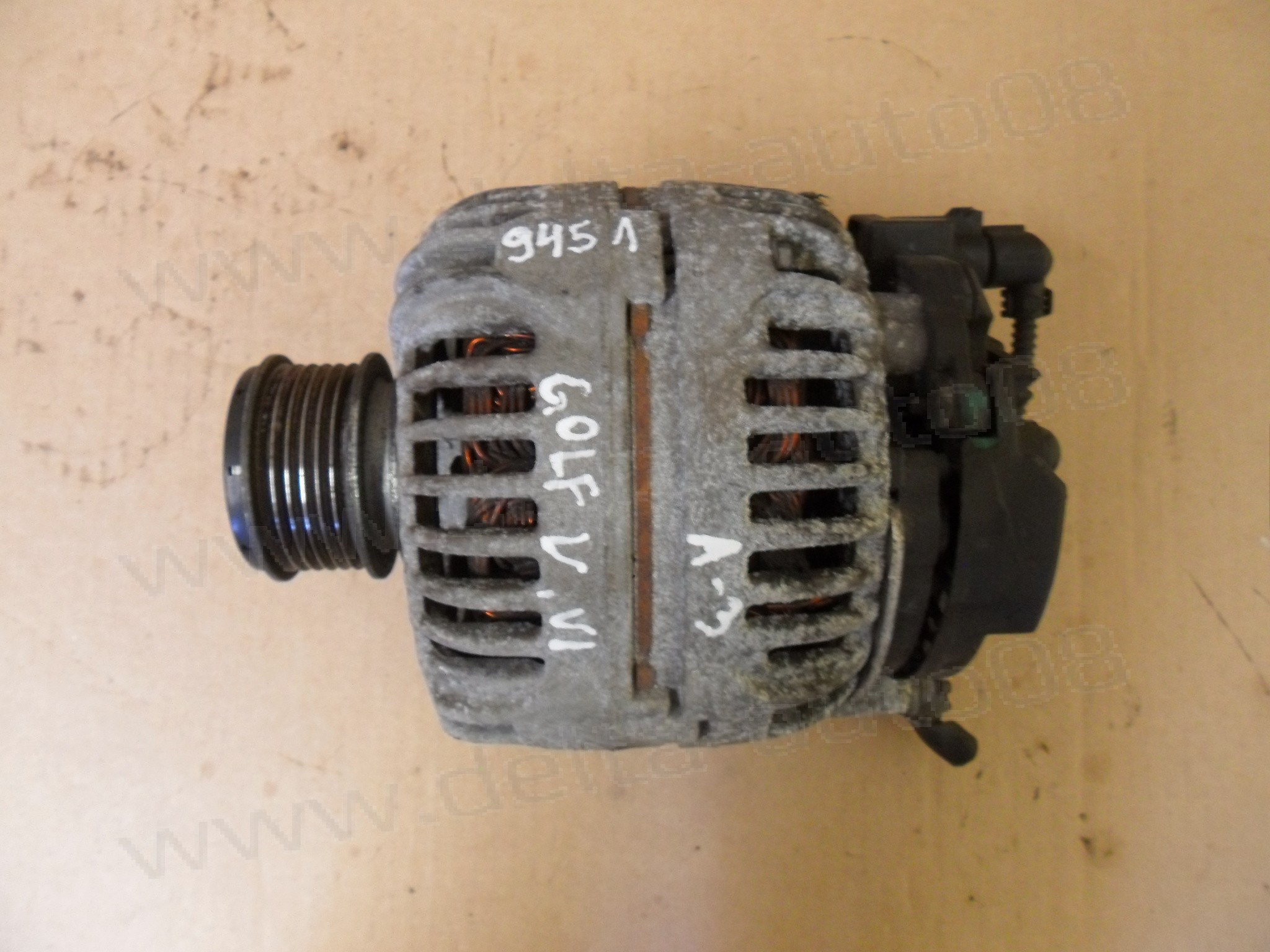 Генератор, Алтернатор, VW Golf V, Audi A3, Skoda, Seat, 140A, 06F 903 023F, 06F903023F, 0 124 525 091, 0124525091