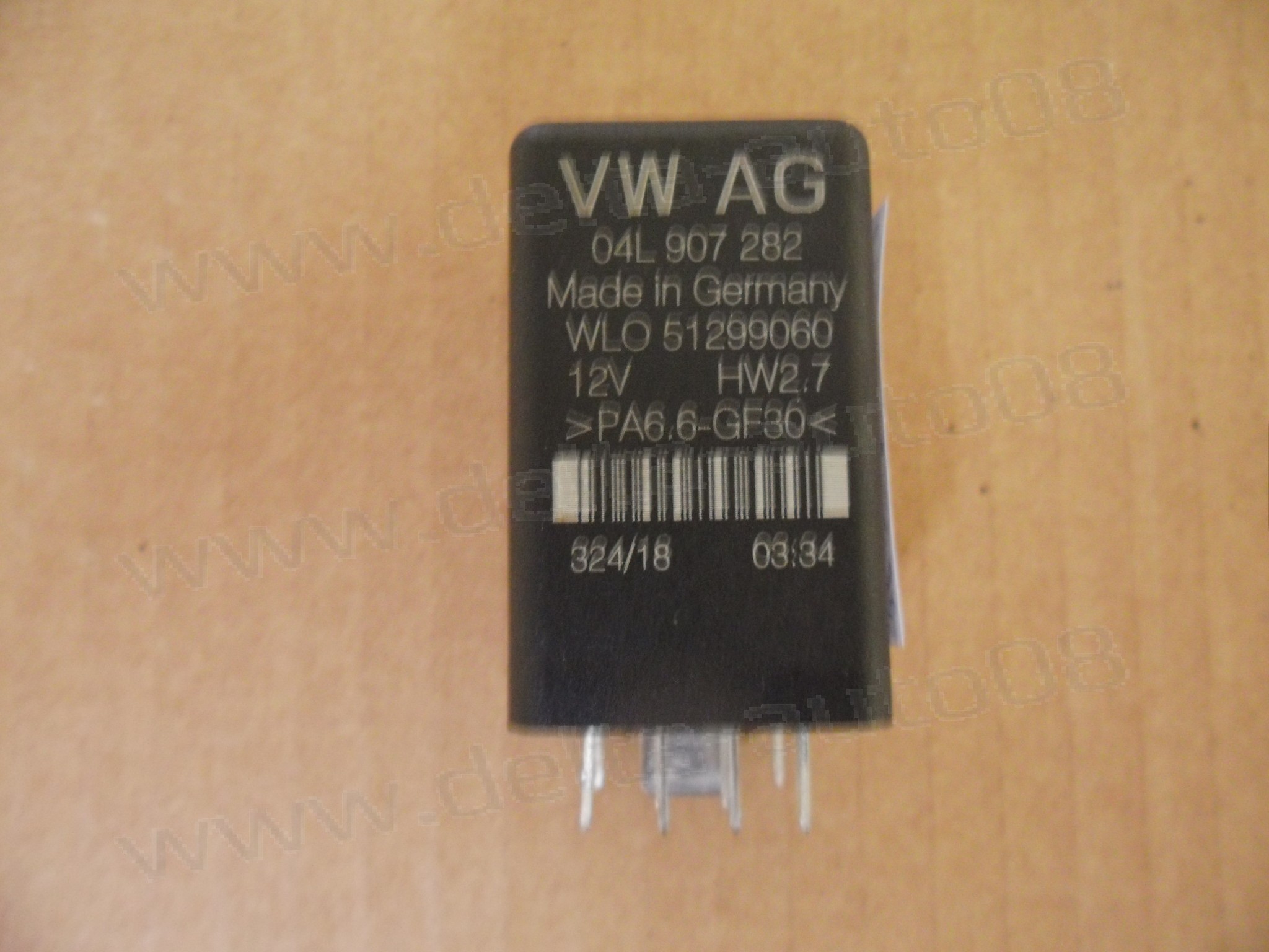 Реле подгревни свещи, Audi, VW, Seat, Skoda, 04L 907 282, 04L907282, WLO 51299060, 511 - ново