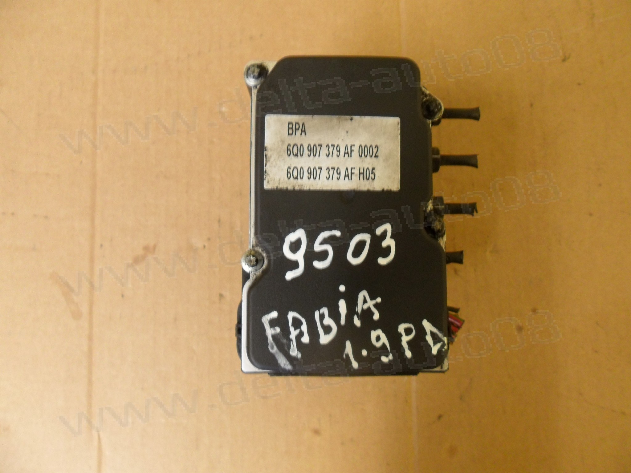 ABS помпа за Skoda Fabia, Seat Ibiza, VW Polo, 1.9 TDI, 6Q0 907 379 AF, 6Q0907379AF, 6Q0 907 379 AF 0002, 6Q0907379AF0002, 6Q0 907 379 AF H05, 6Q0907379AFH05, 0 265 800 511, 0265800511, 0 265 231 712, 0265231712, 6Q0 614 117 S, 6Q0614117S 