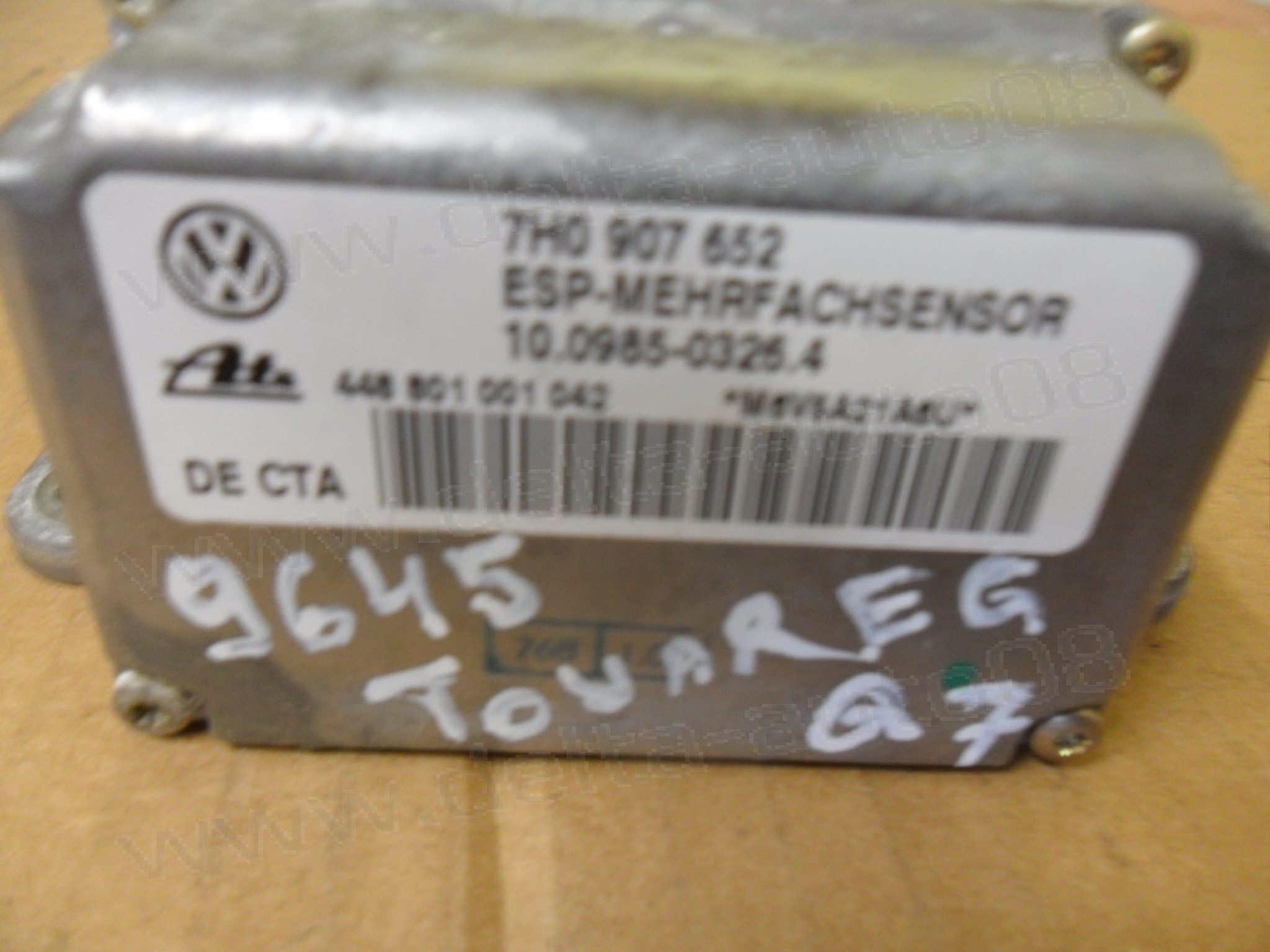 Сензор ESP за VW Touareg, Audi Q7, Porsche Cayenne, 7H0 907 652, 7H0907652, 448 801 001 042, 448801001042, 10.0985-0326.4, 100985-03264, 10098503264