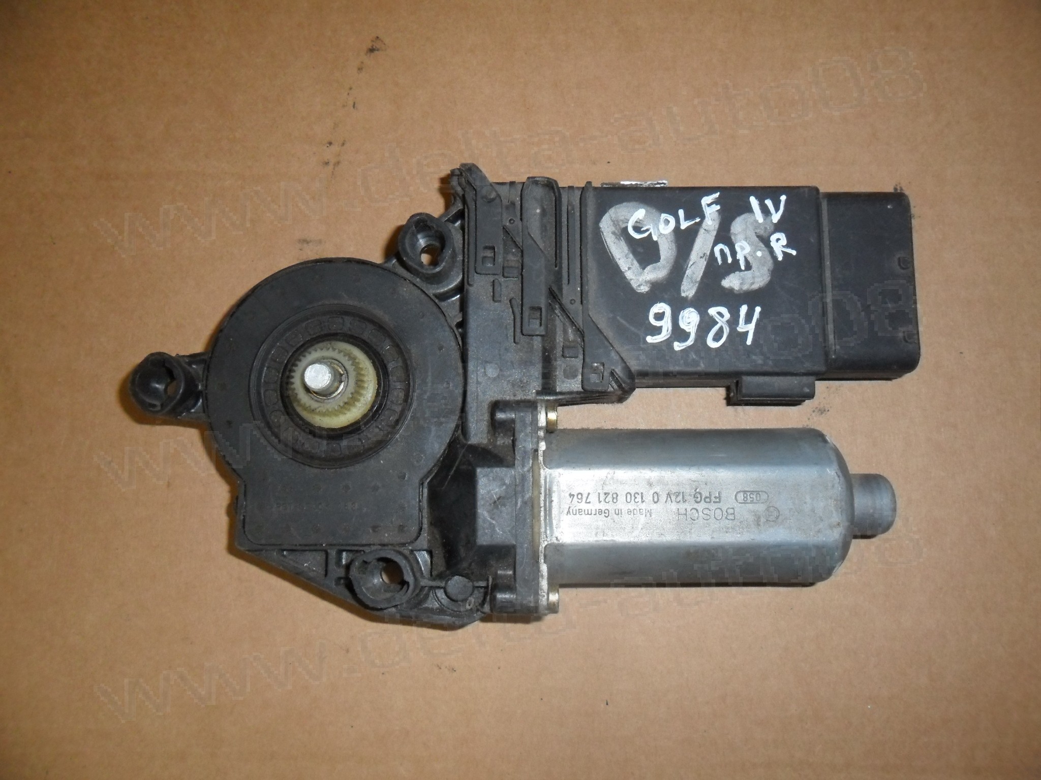 Мотор стъклоповдигач, преден десен, VW Golf IV, 1997-2004г., 102 236-XXX, 102236XXX, 0 130 821 764, 0130821764, 101431-202, 101431202 