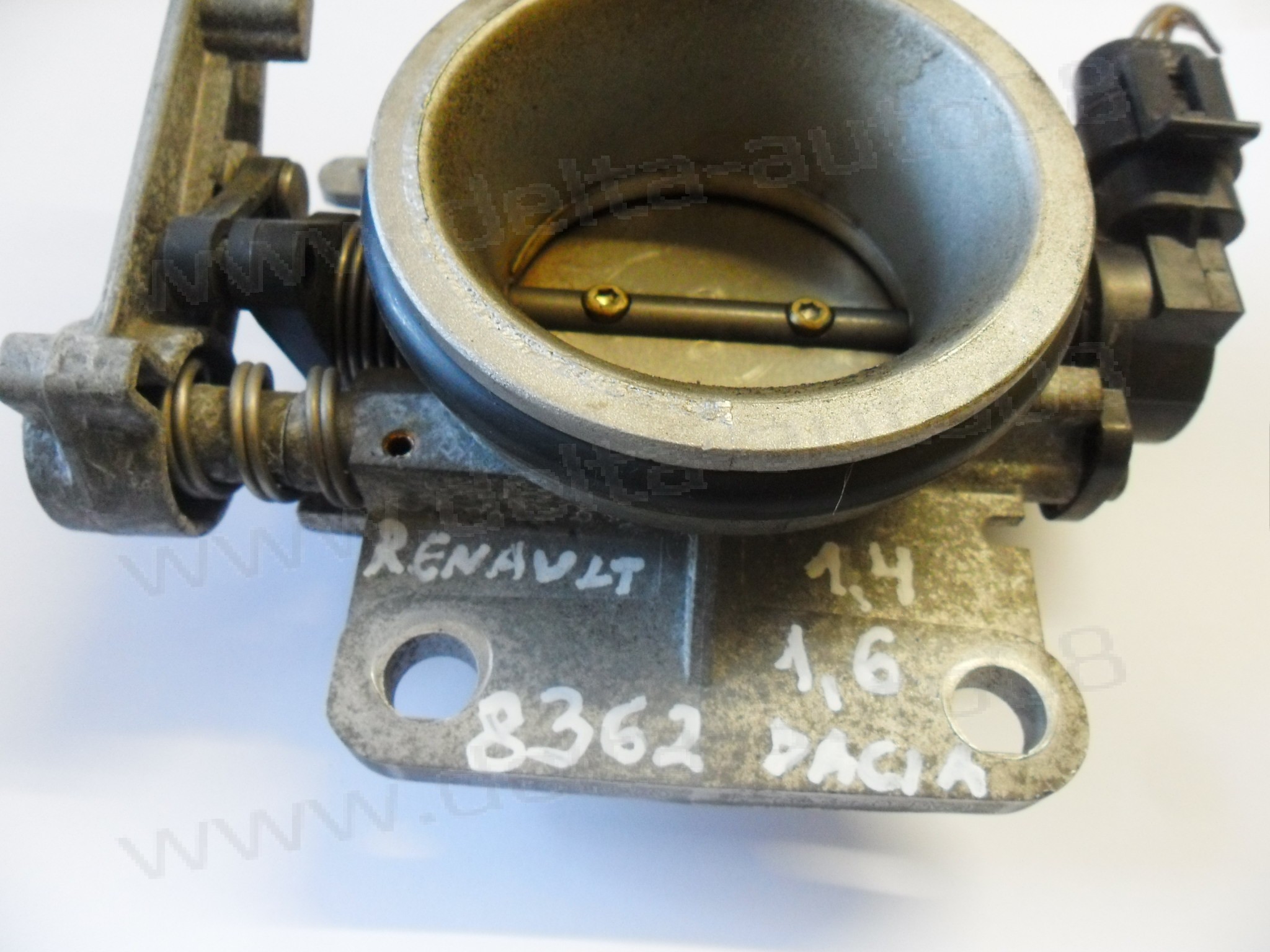 Дросел за Renault Clio, Megane, Scenic, Kangoo, Laguna, 1.4, 1.6, 16V, 1996-2005г., Dacia Logan, 1.6, 2007-2023г., 7700875435, AJ0010428 B, AJ0010428B 