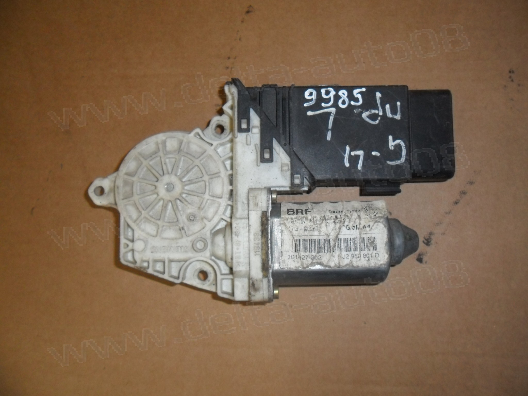 Мотор стъклоповдигач, преден ляв, VW Golf IV, Bora, Beetle, 1998-2005г., 101387-101, 101387101, 101427-202, 101427202, 1J2 959 801 D, 1J2959801D 