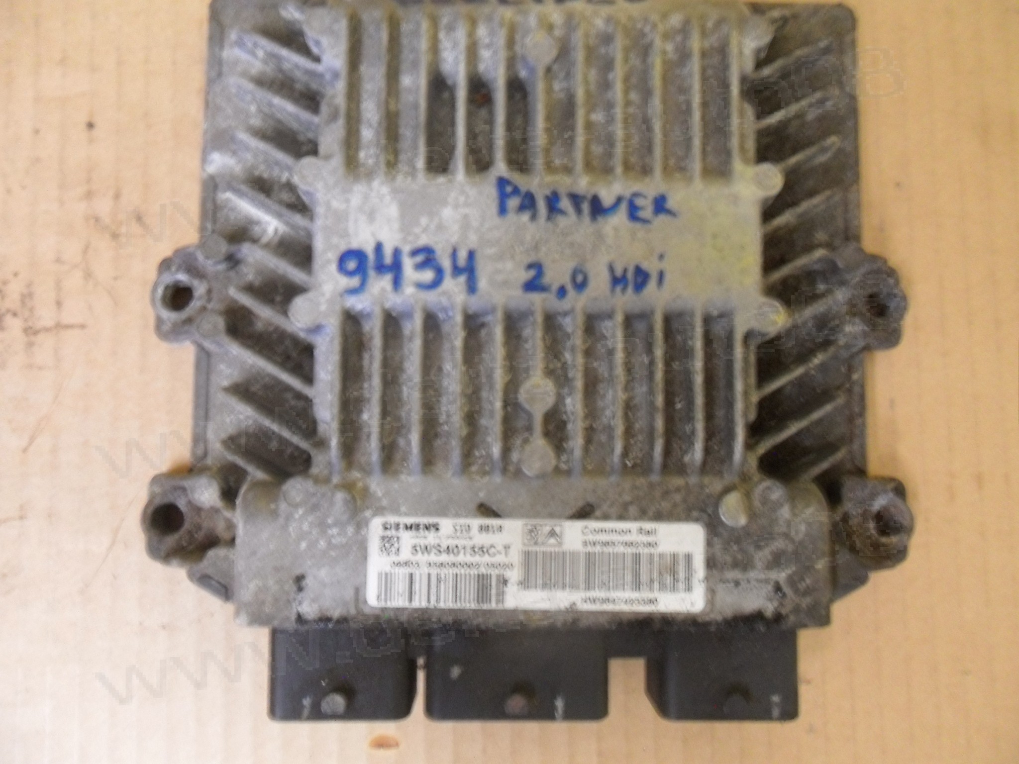 Компютър двигател за  Peugeot Partner, Citroen Berlingo, 2.0 HDI, 5WS40155C-T, 5WS40155CT, SW9657662380, SID 801A, SID801A, HW9647423380 