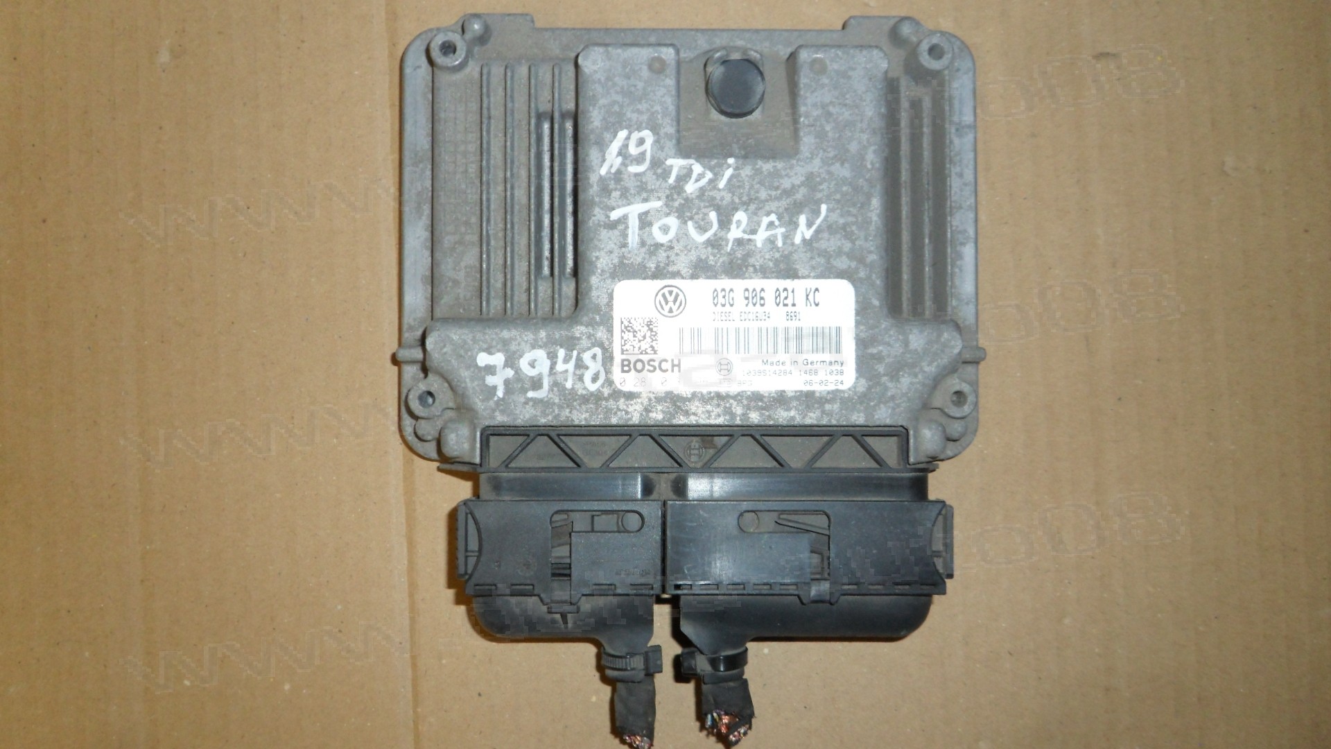 Компютър двигател за VW Touran, 1.9 TDI, 105к.с., 2003-2010г., 03G 906 021 KC, 03G906021KC, 0 281 013 196, 0281013196 