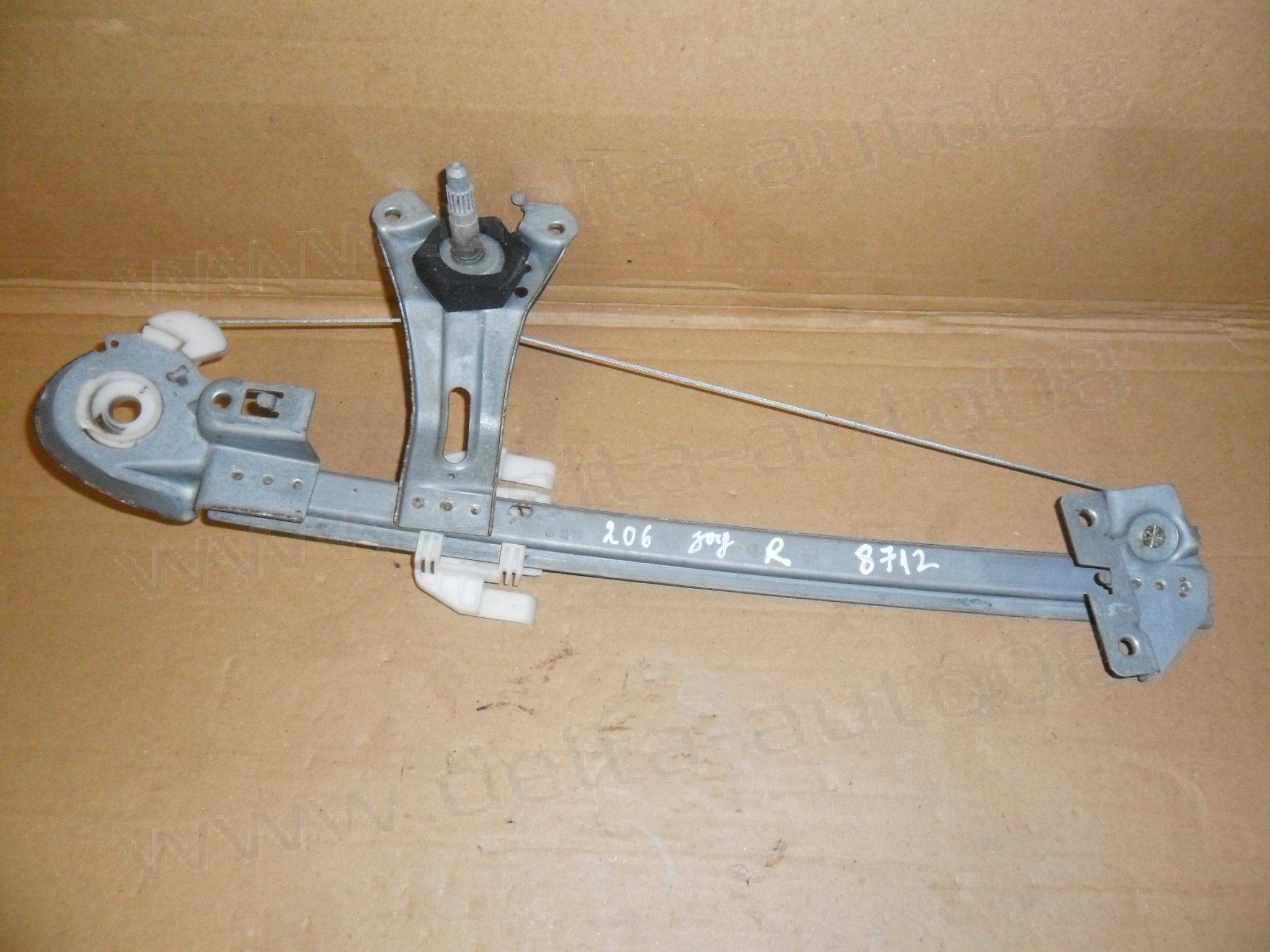 Стъклоповдигач, заден, десен, Peugeot 206, 1998-2006г., 9623109680 