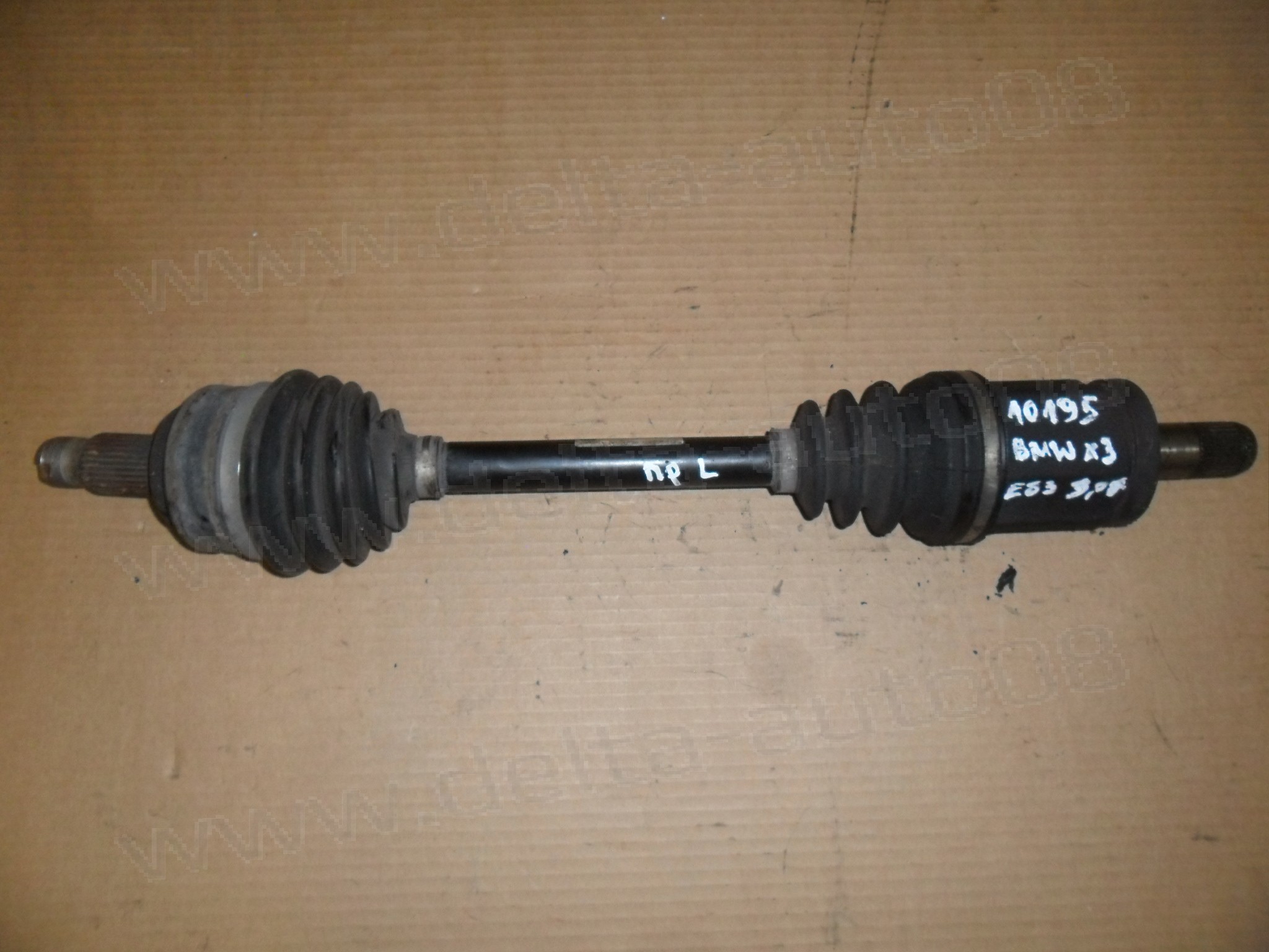 Полуоска, предна, лява, BMW X3, E83, 3.0 D, 218к.с., 2003-2010г., 3450563 