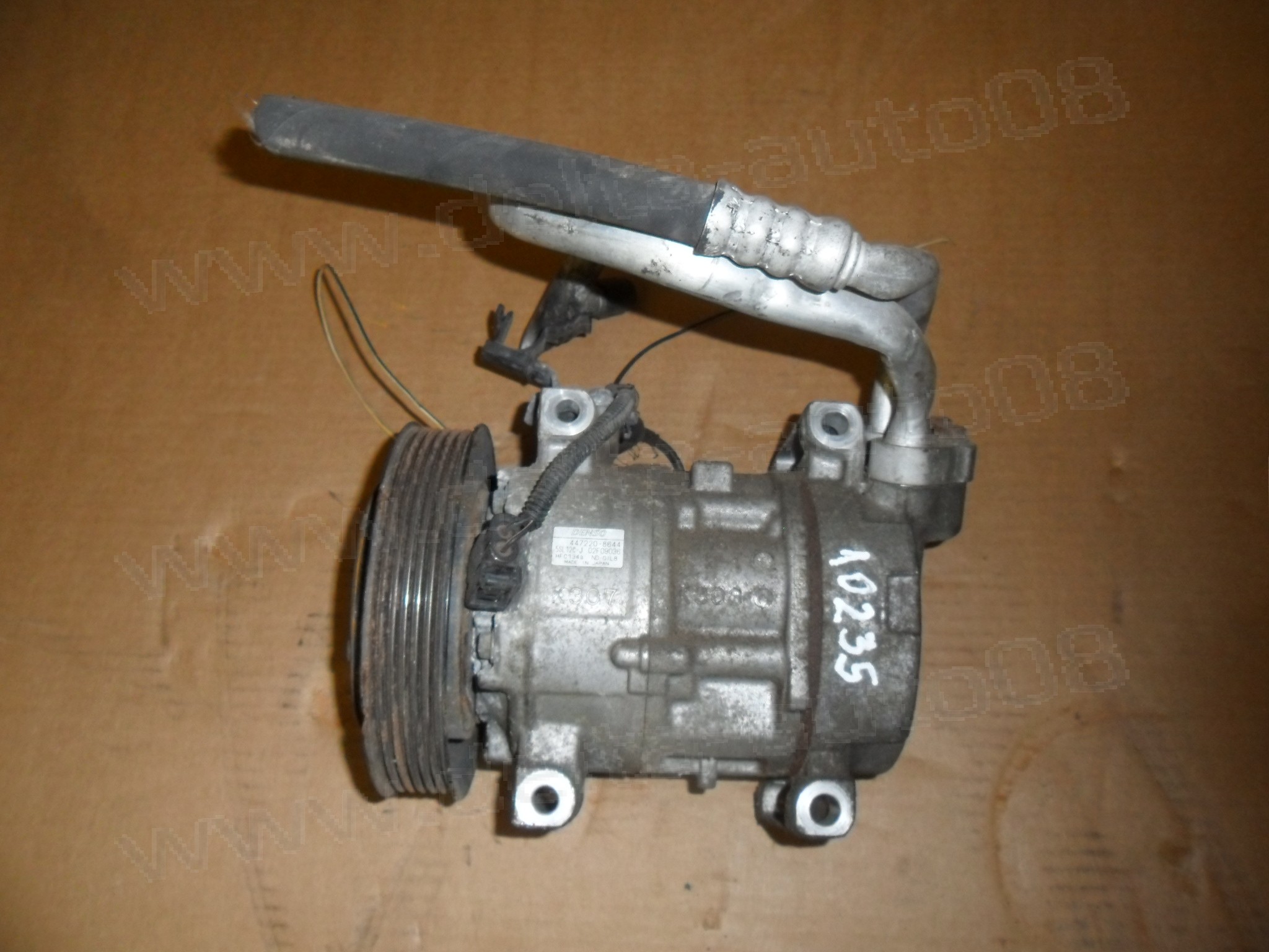 Компресор климатик за Fiat Stilo, Alfa Romeo, 1.9 JTD, 2003-2008г., 447220-8644, 4472208644, 02F09036