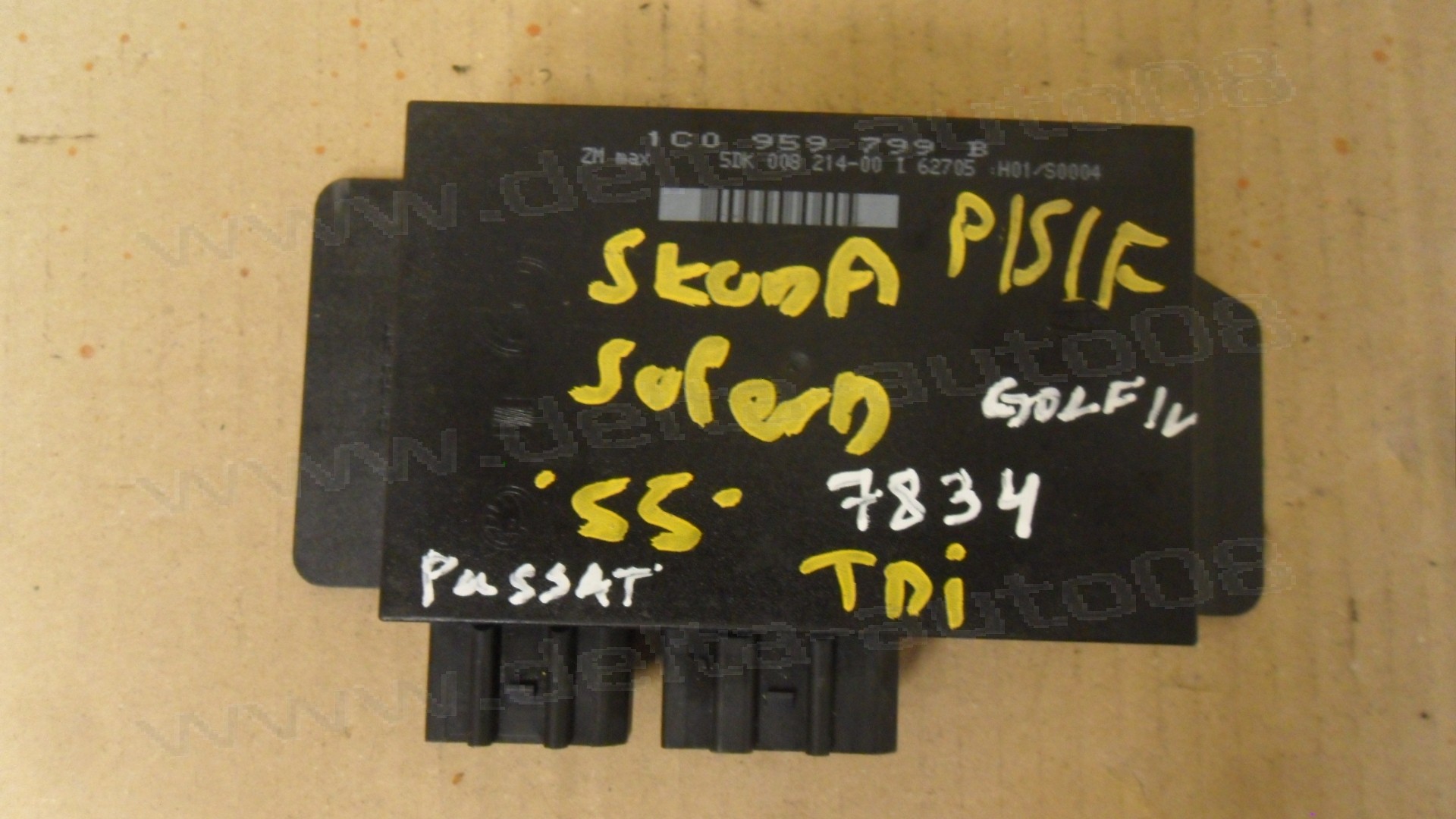 Комфорт модул за Skoda Superb, VW Golf IV, Passat, 1997-2005г., 1C0 959 799 B, 1C0959799B, 5DK 008 214-00, 5DK008214-00