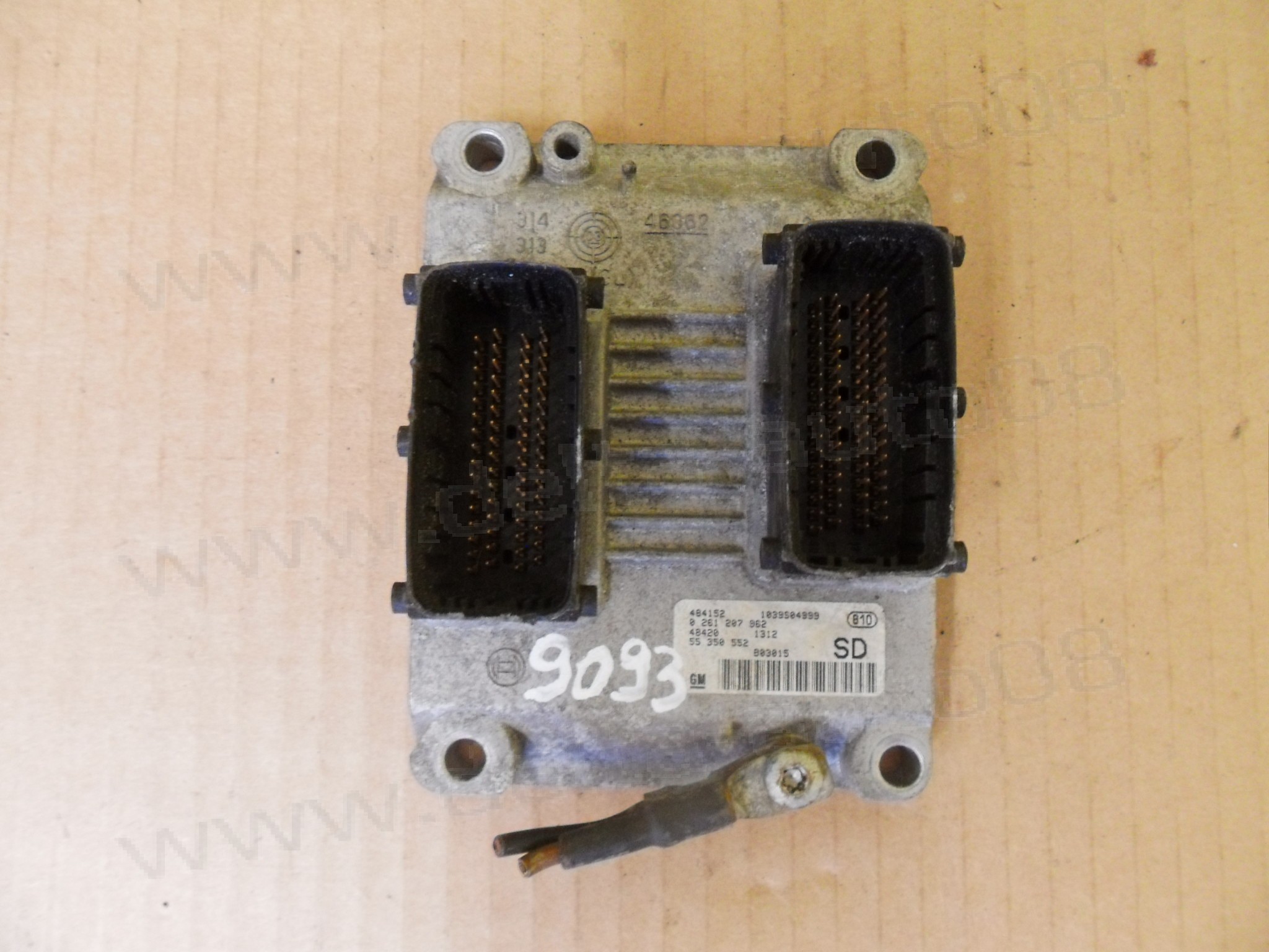 Компютър двигател, Opel Corsa C, 1.2 i, 2001-2006г., 0 261 207 962, 0261207962, 55 350 552, 55350552