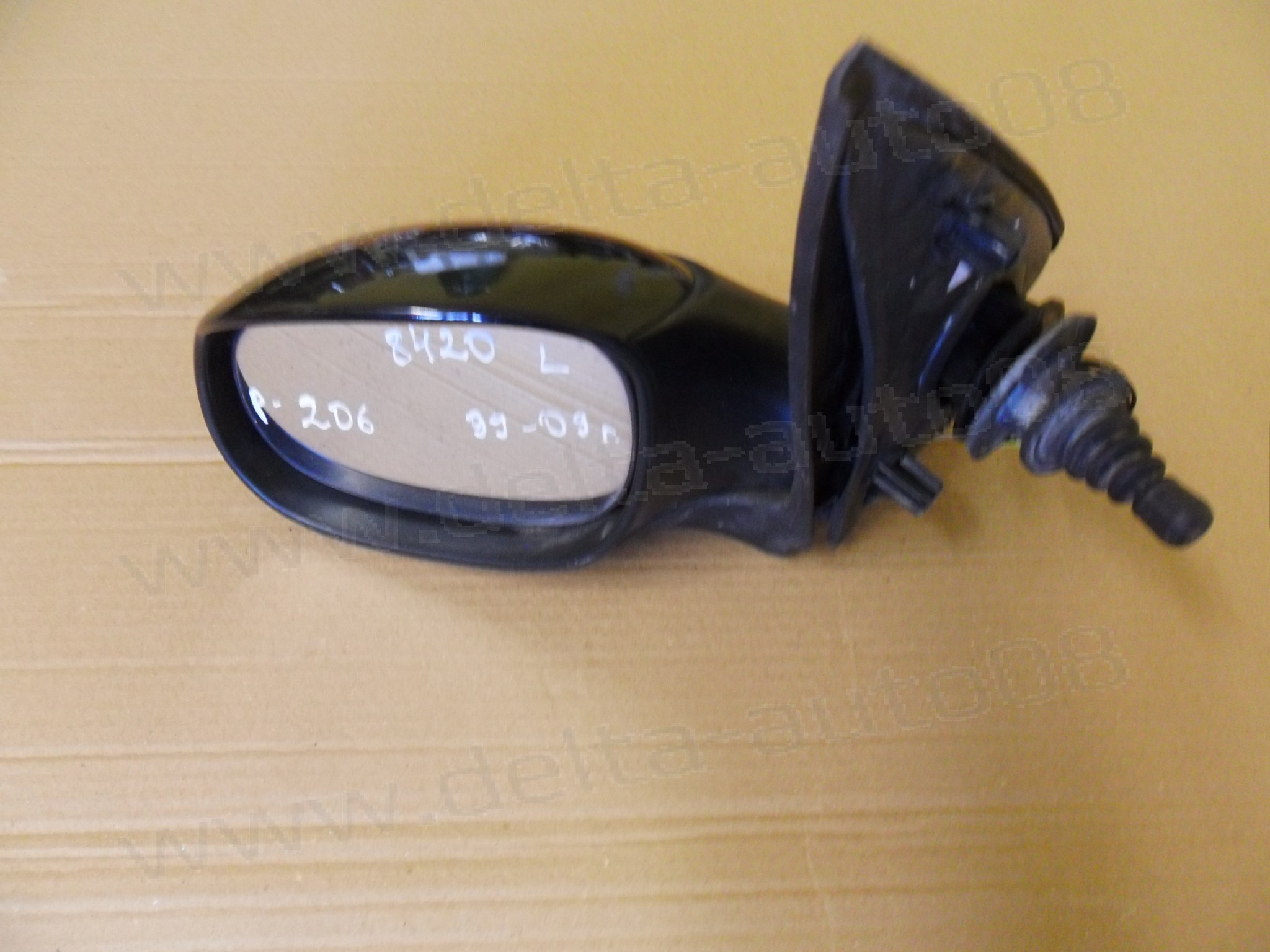 Огледало ляво за Peugeot 206, 1998-2009г., механично