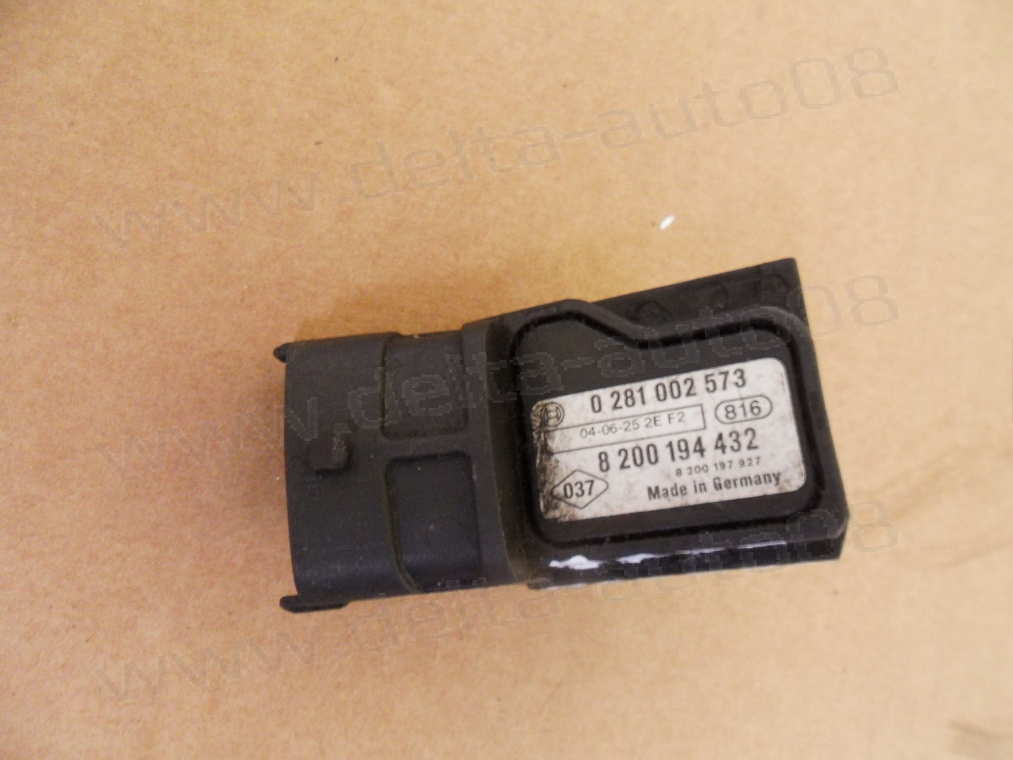 MAP сензор за Renault Modus, Megane, 0 281 002 573, 0281002573, 8 200 194 432, 8200194432
