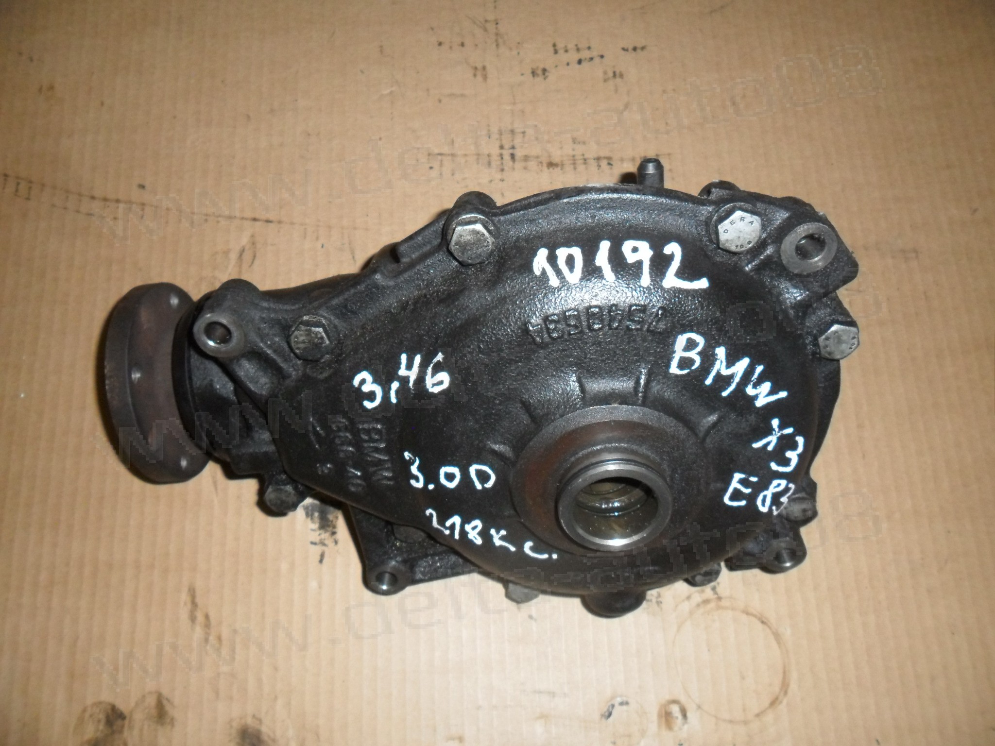 Диференциал преден, BMW X3 E83, 3.0 D, 218 к.с., 2003-2010г., 7540626, 7540634, 3,46 