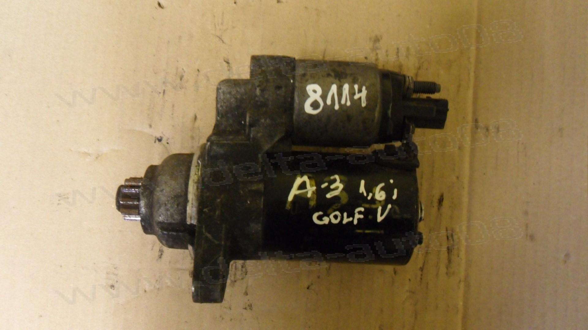 Стартер за Audi A3, VW Golf V, 1.6 i, 02T 911 023 M, 02T911023M, 0 001 120 408, 0001120408, 2003-2008г.