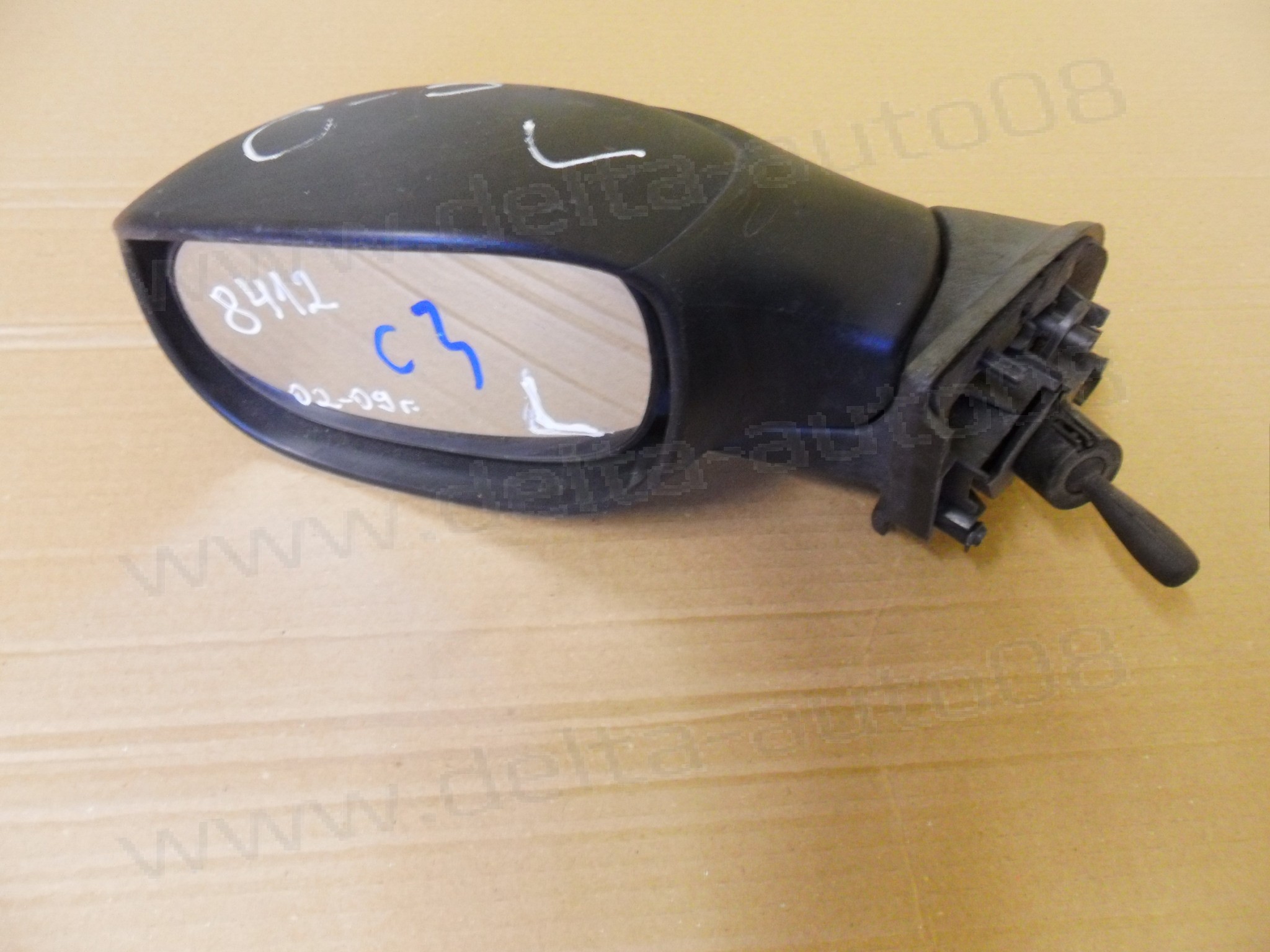 Огледало ляво, Citroen C3, 2002-2009г., E2011019 - механично