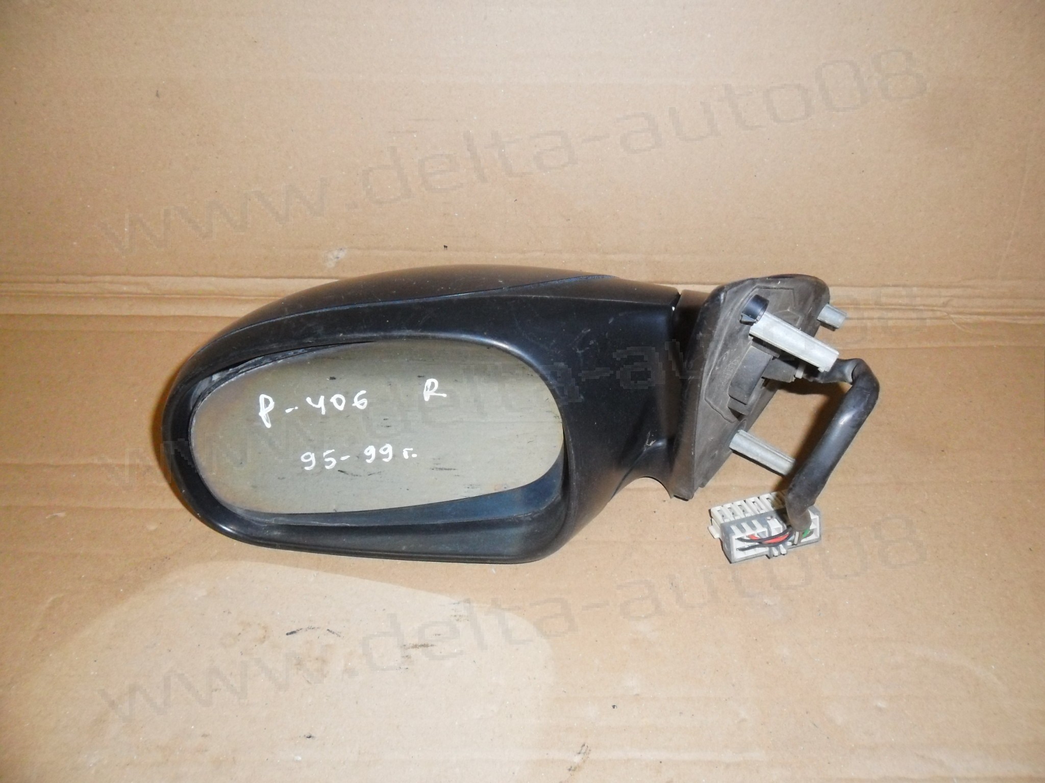 Огледало ляво за Peugeot 406, 1995-1999г., електрическо 