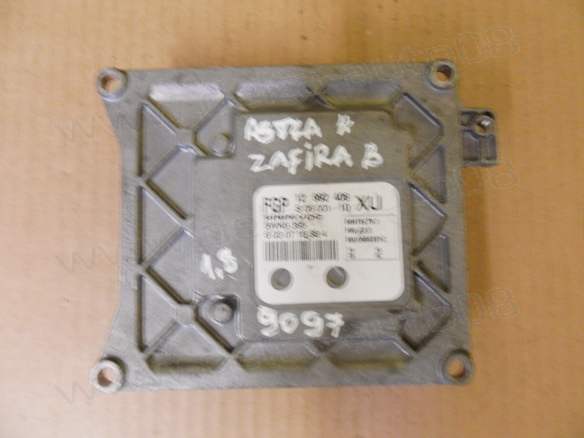 Компютър двигател за Opel Astra H, Zafita B, 1.8 i, 2006-2014г., 5WK9 395, 5WK9395, 12 992 406, 13992406