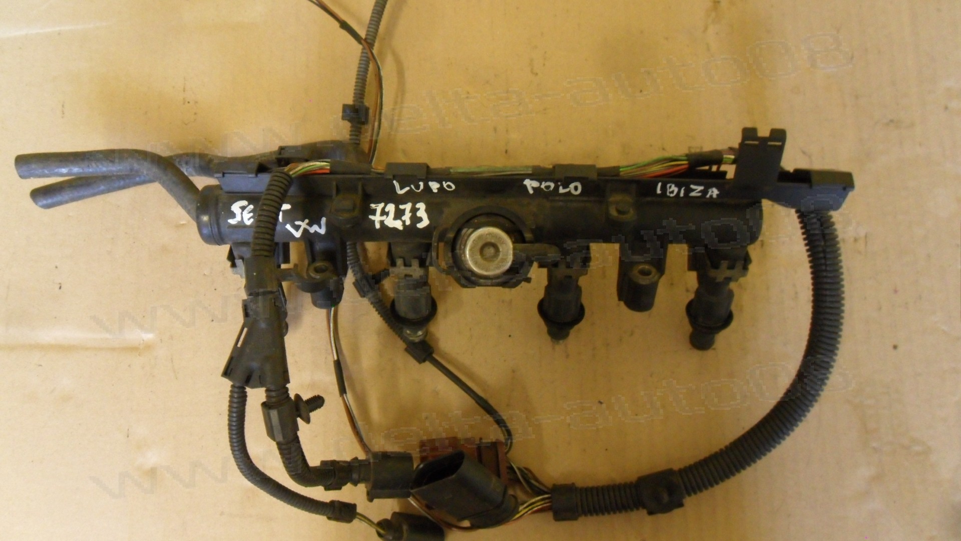 Горивна рейка, дюзи, клапан, Seat Ibiza, Arosa, VW Polo, Lupo, 1.4 MPI, 0 280 151 071, 0280151071, 29 009 01 729, 2900901729, 030 133 319 AA, 030133319AA, 2 435 170 160, 2435170160