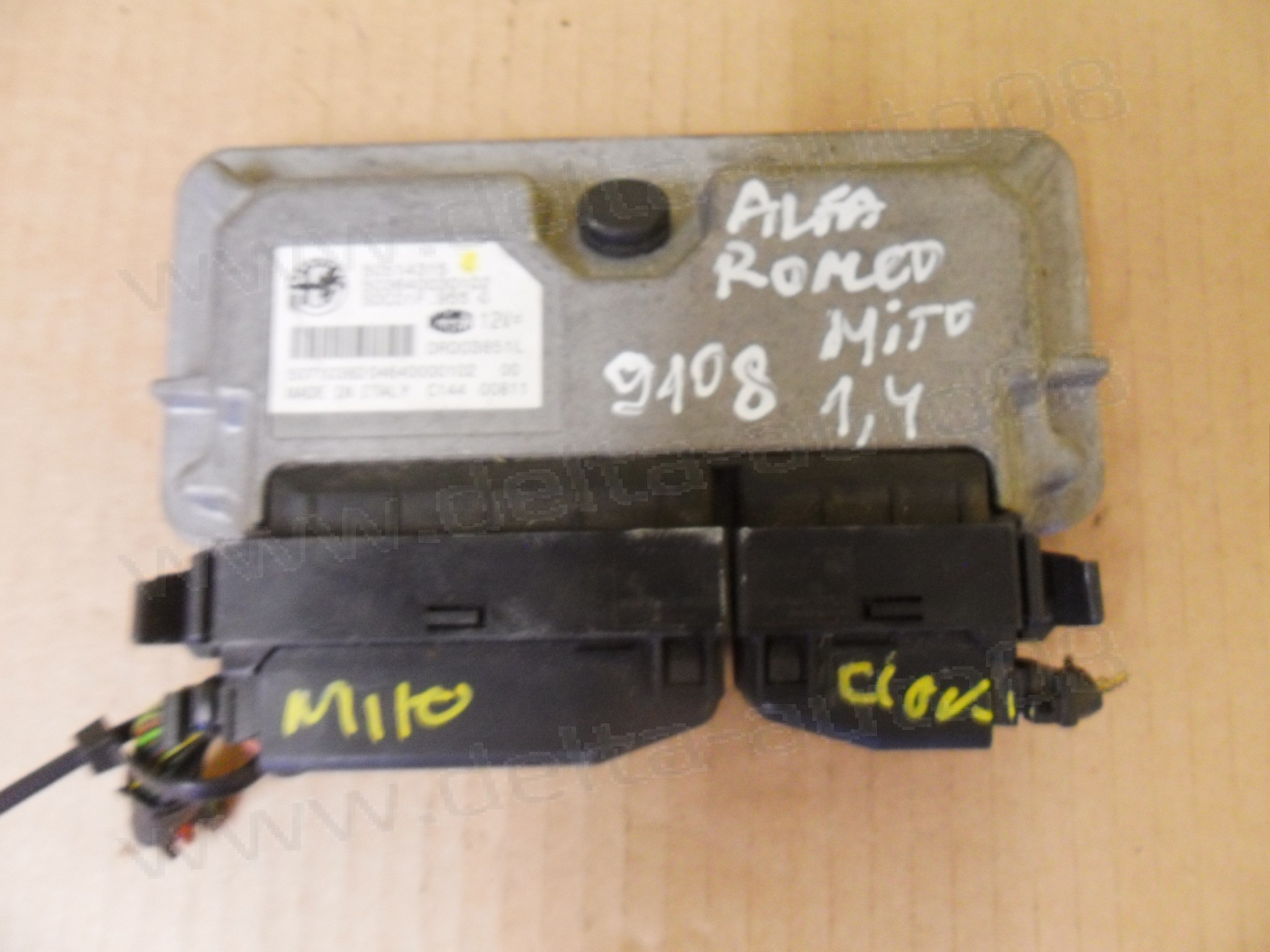 Компютър двигател за Alfa Romeo Mito, 1.4 Turbomultiar, 2009-2018г., 50514315, SDC01F.955 0, SDC01F.9550, 503640030102 