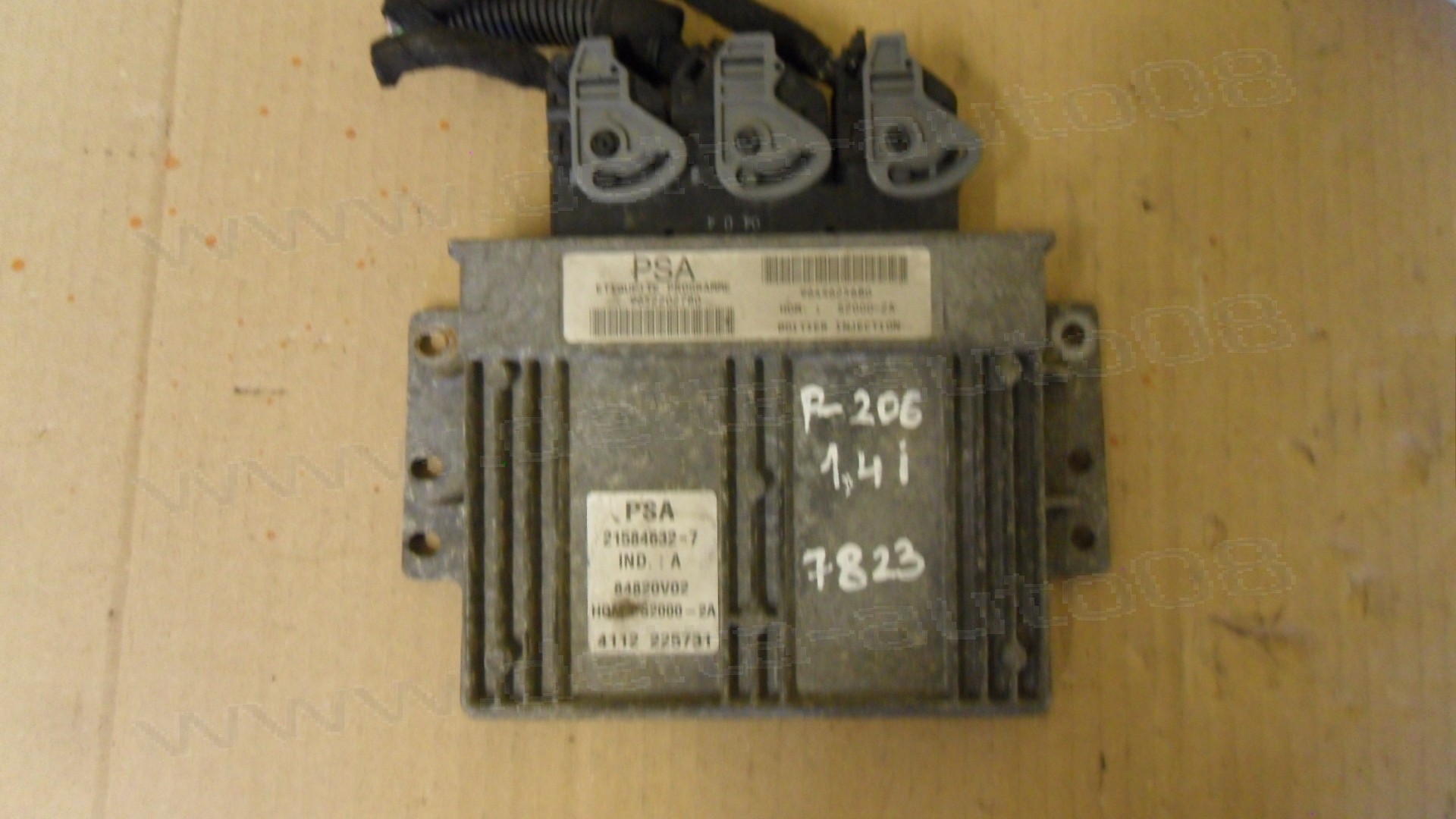 Компютър двигател за Peugeot 206, 1.4, 1998-2012г., 9652202780, 9644625680, 21584632-7 