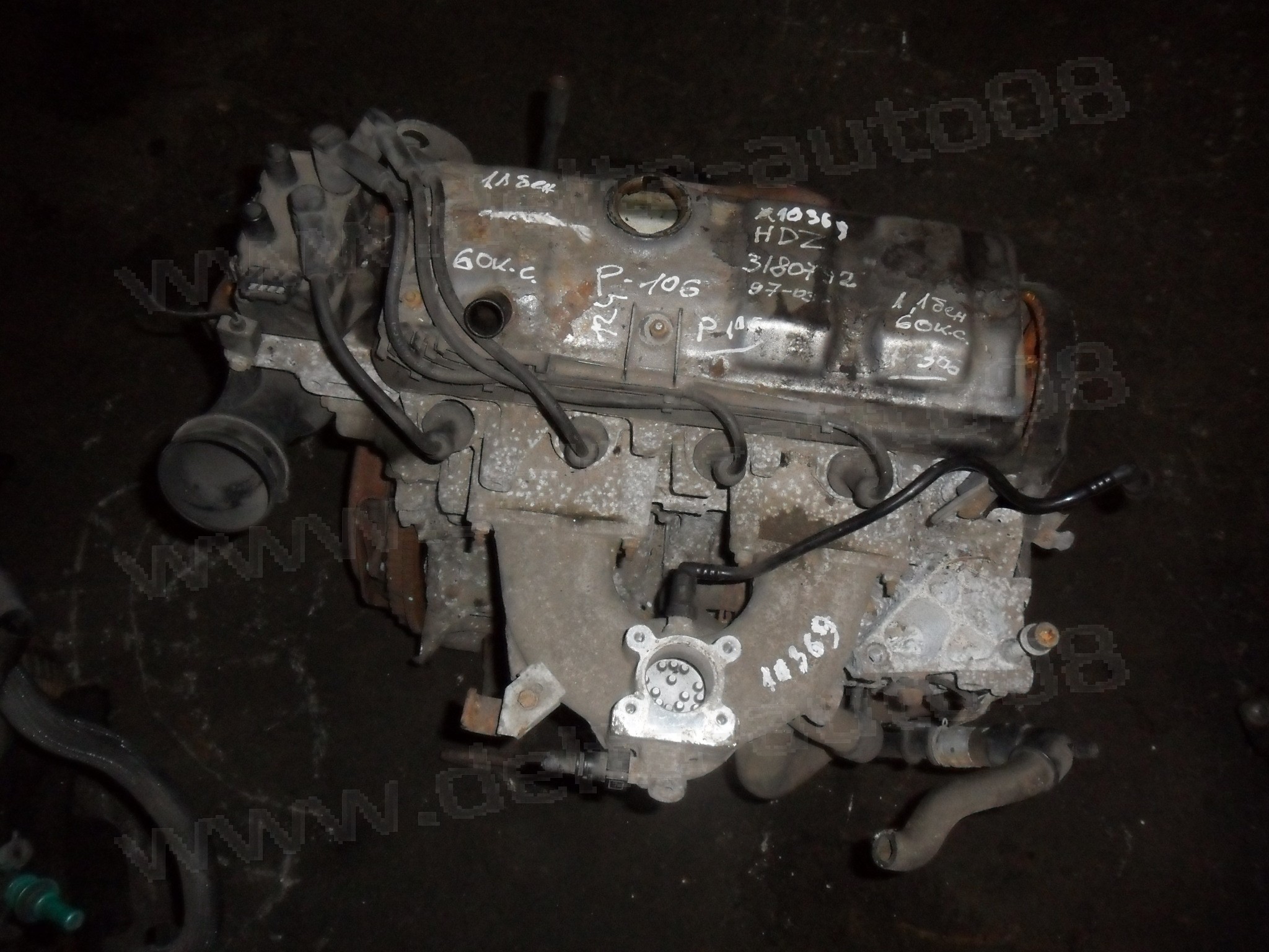 Двигател за Peugeot 106, 306 1.1 i, 60 к.с.,1997-2003г., HDZ 