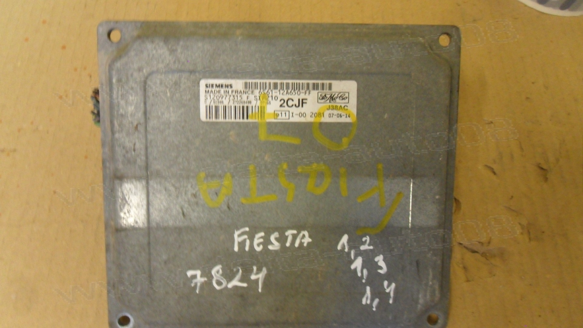 Компютър двигател за Ford Fiesta, 1.2, 1.3, 1.4, 2001-2008г., 6S61-12A650-FF< 6S6112A650FF, S120977315 F, S120977315F, 2CJF