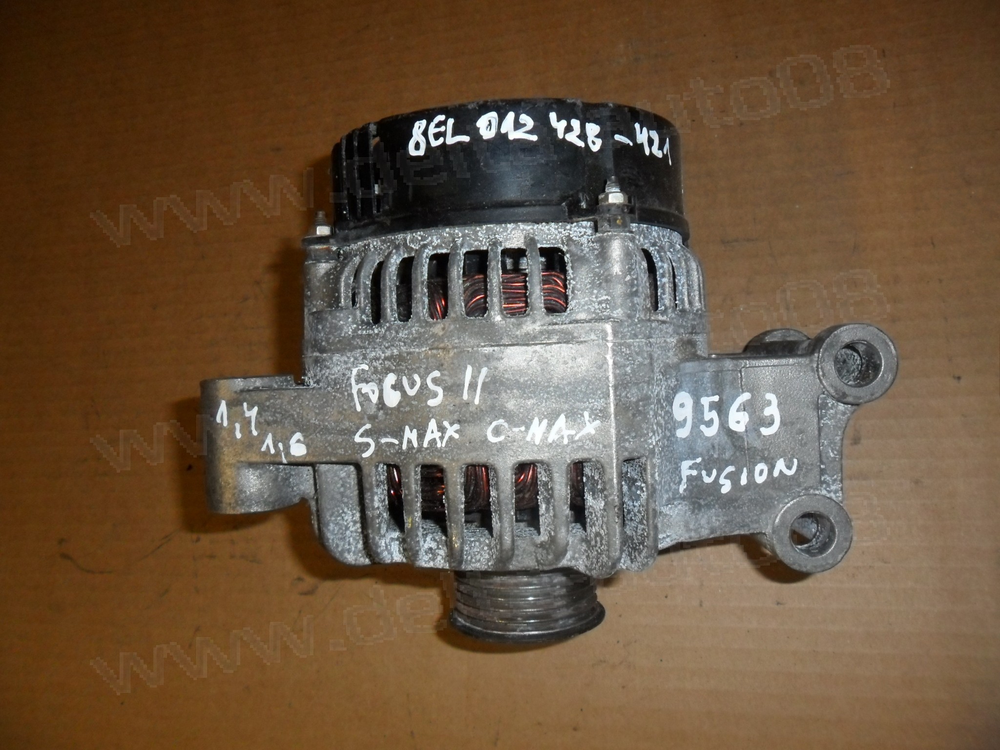Генератор, Алтернатор, Ford Focus II, Fusion, C-Max, S-Max, 1.4, 1.6, 105 Amp, Hella, 8EL 012 428-421, 8EL012428-421, 8EL012428421 