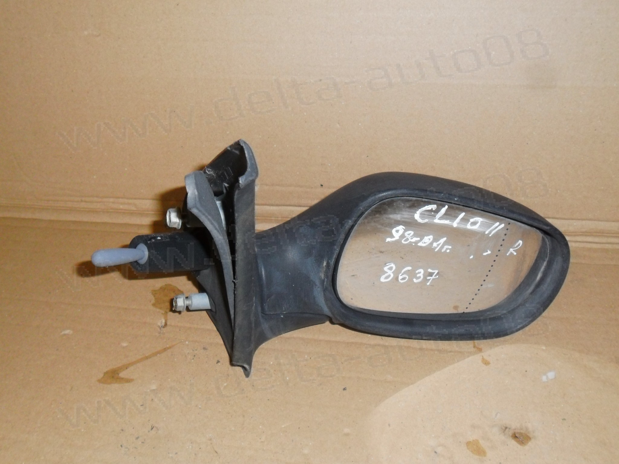 Огледало дясно за Renault Clio II, 1998-2001г., механично