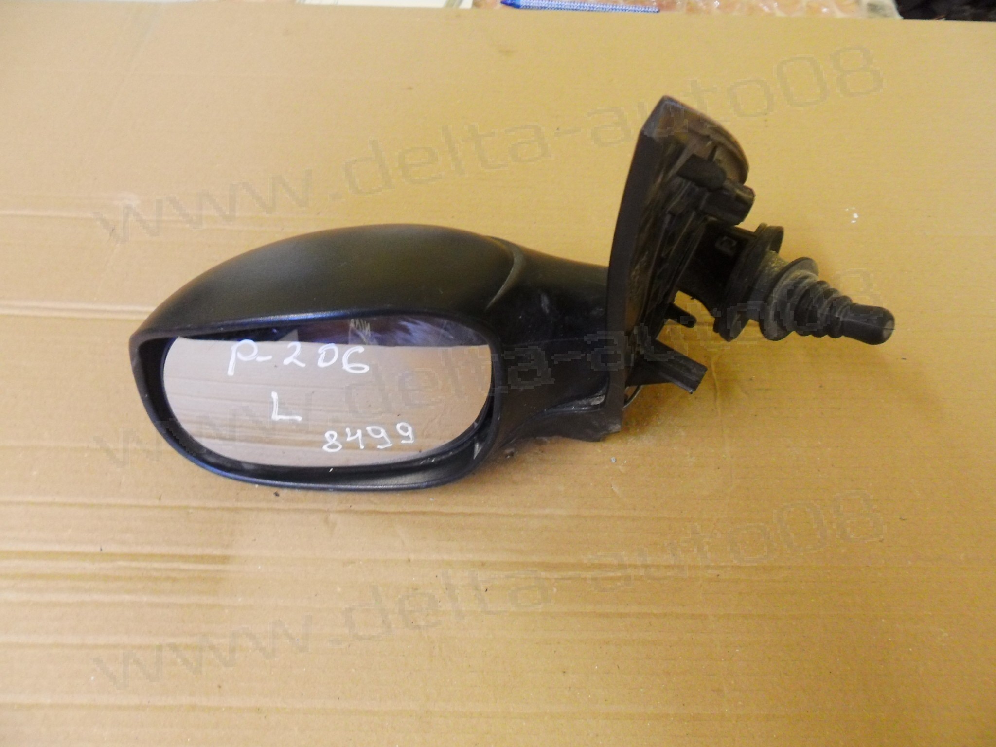 Огледало дясно за Peugeot 206, 2002-2009г., механично