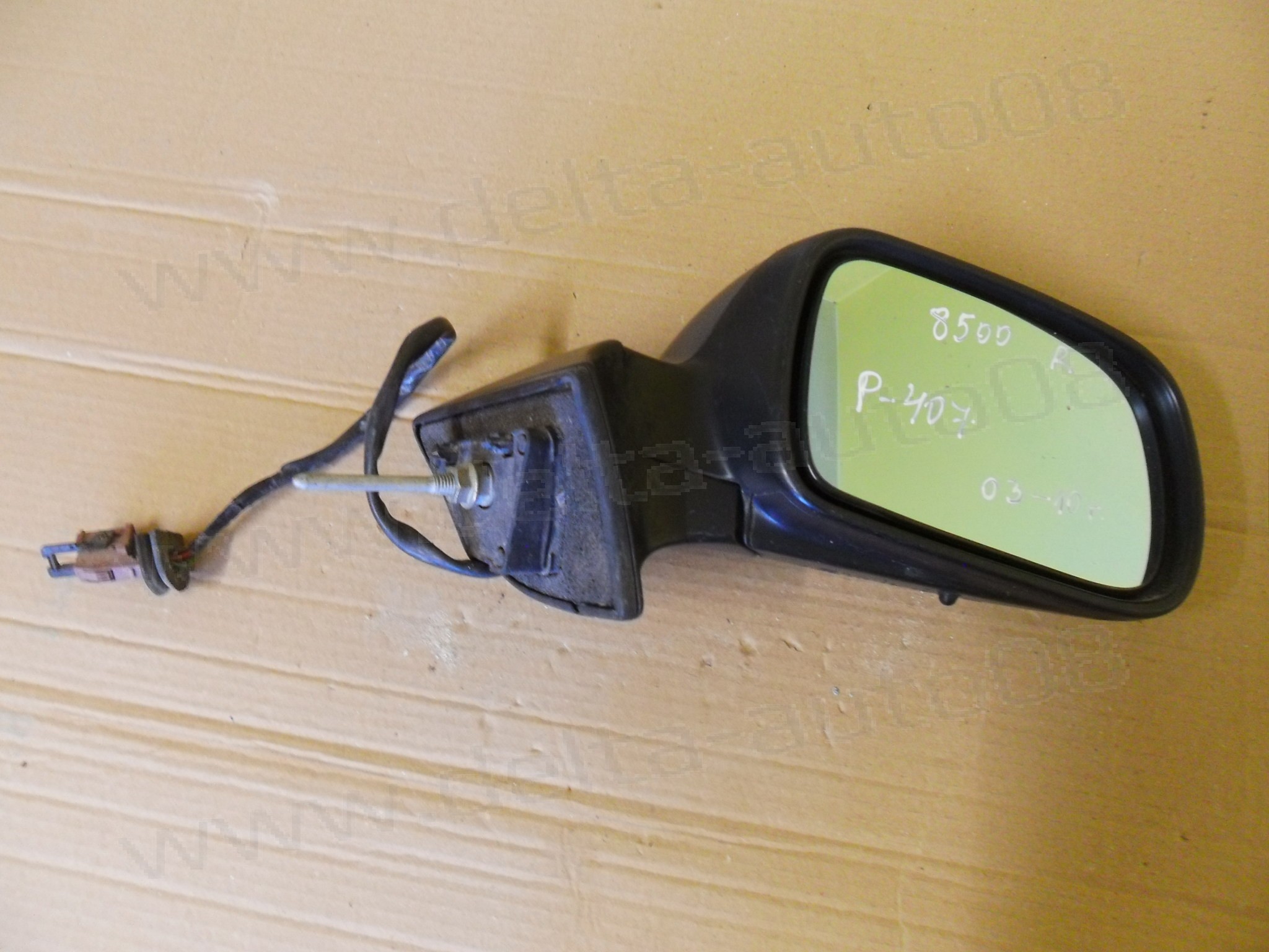 Огледало дясно за Peugeot 407, 2003-2010г., електрическо 
