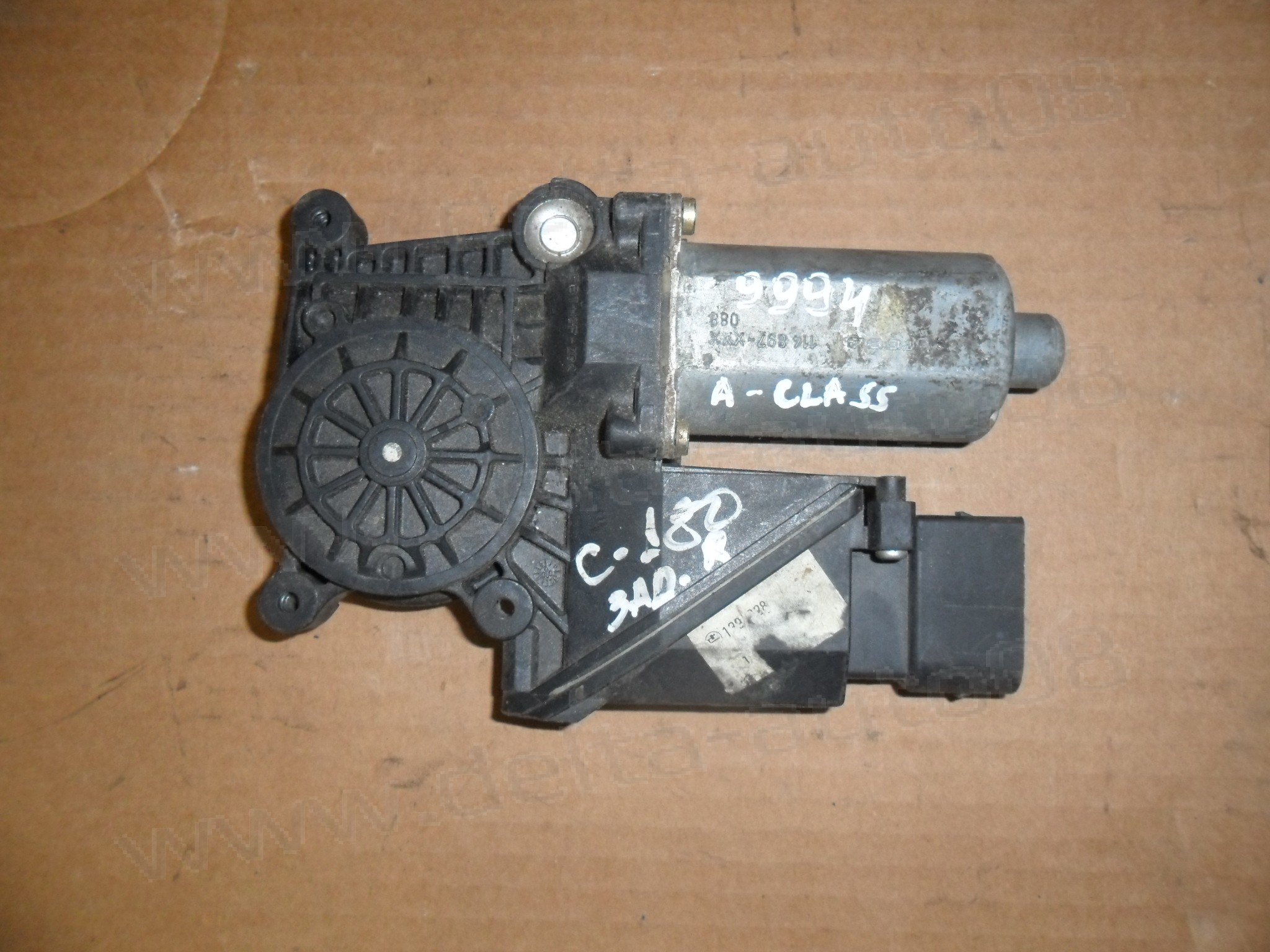 Мотор стъклоповдигач, заден десен, Mercedes A-Class W168, 1997-2004г., 0 130 821 698, 0130821698, 114 897-XXX, 114897-XXX, 114897XXX