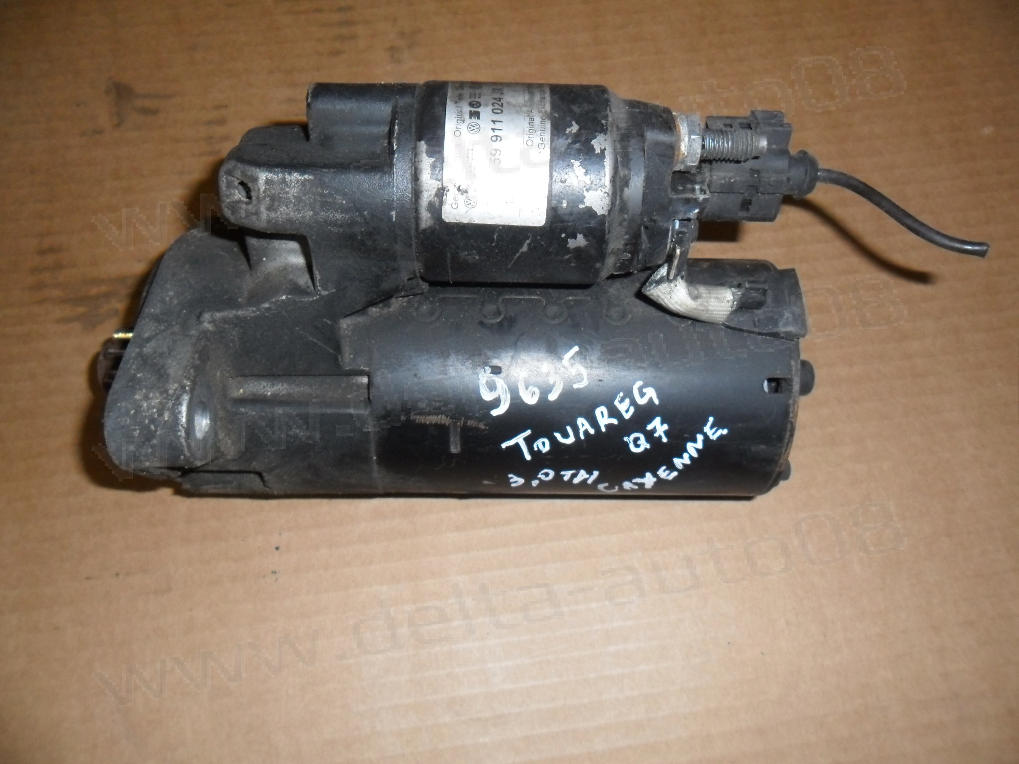 Стартер за VW Touareg, Audi Q7, Porsche Cayenne 957, 3.0 TDI, 2002-2010г., 059 911 024 JX, 059911024JX, 1 005 931 451, 1005831451